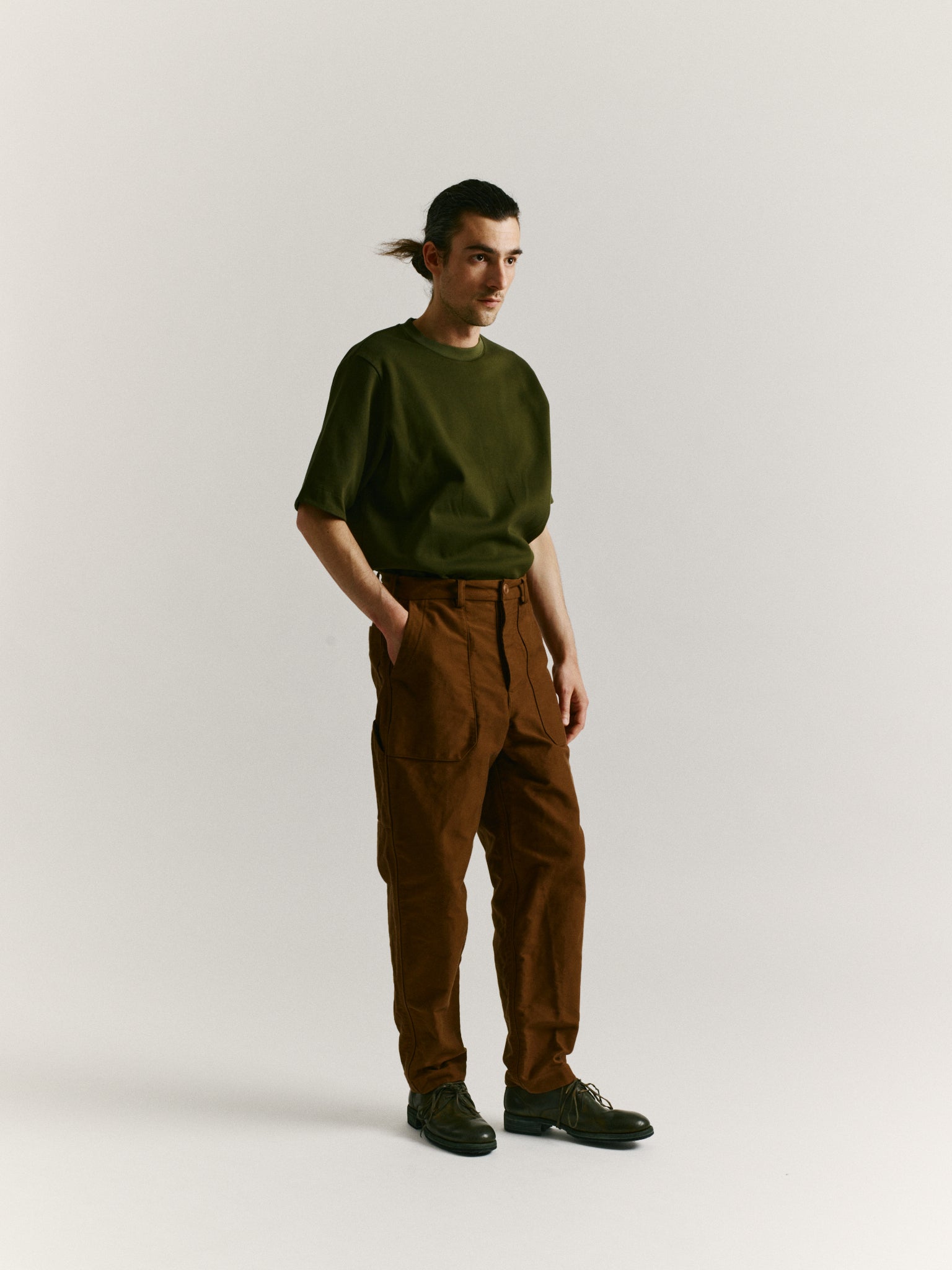 CARGO PANT - FAILLE - GINGER