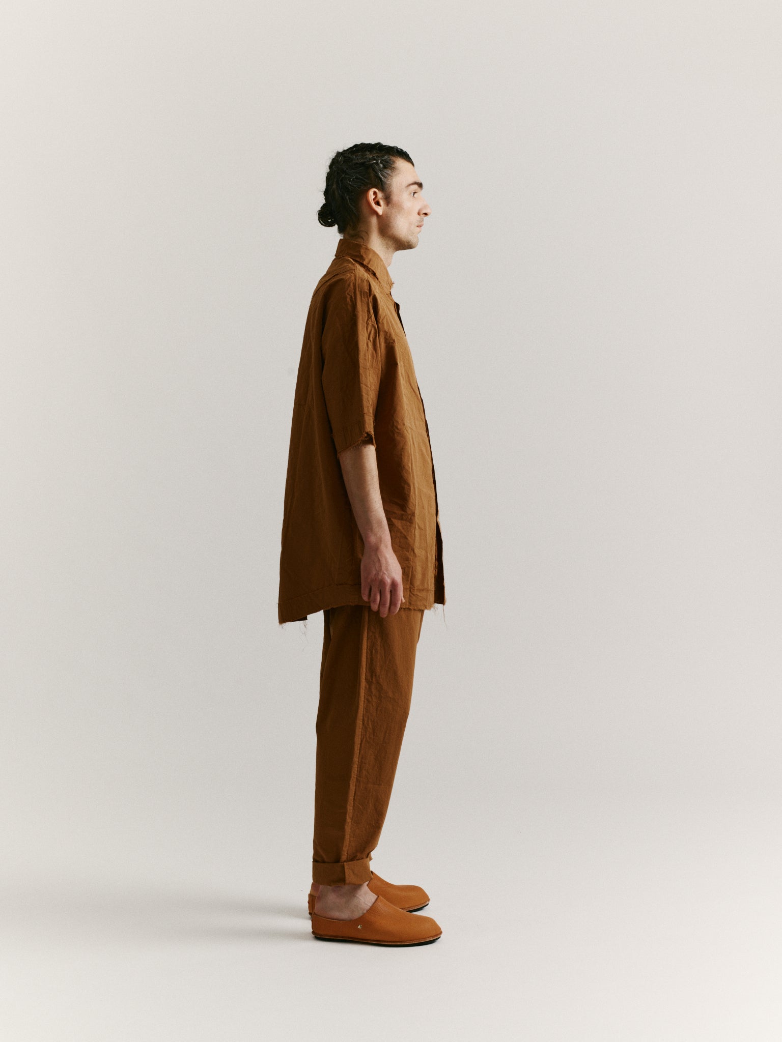 WAGA RAW SHIRT - PAPER COT - ALMOND