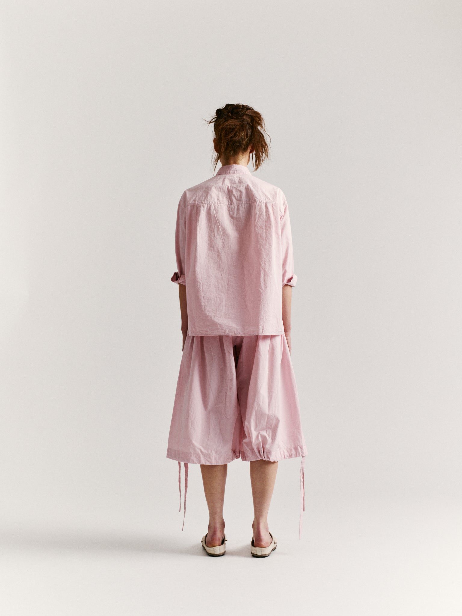 DRAYS TRAVAIL SHIRT - PAPER COT - PINK