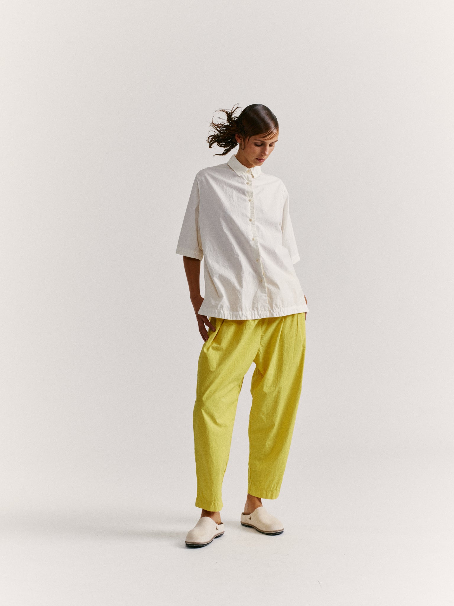 CHEMISE ATOLESS - L COT - BLANC CASSE
