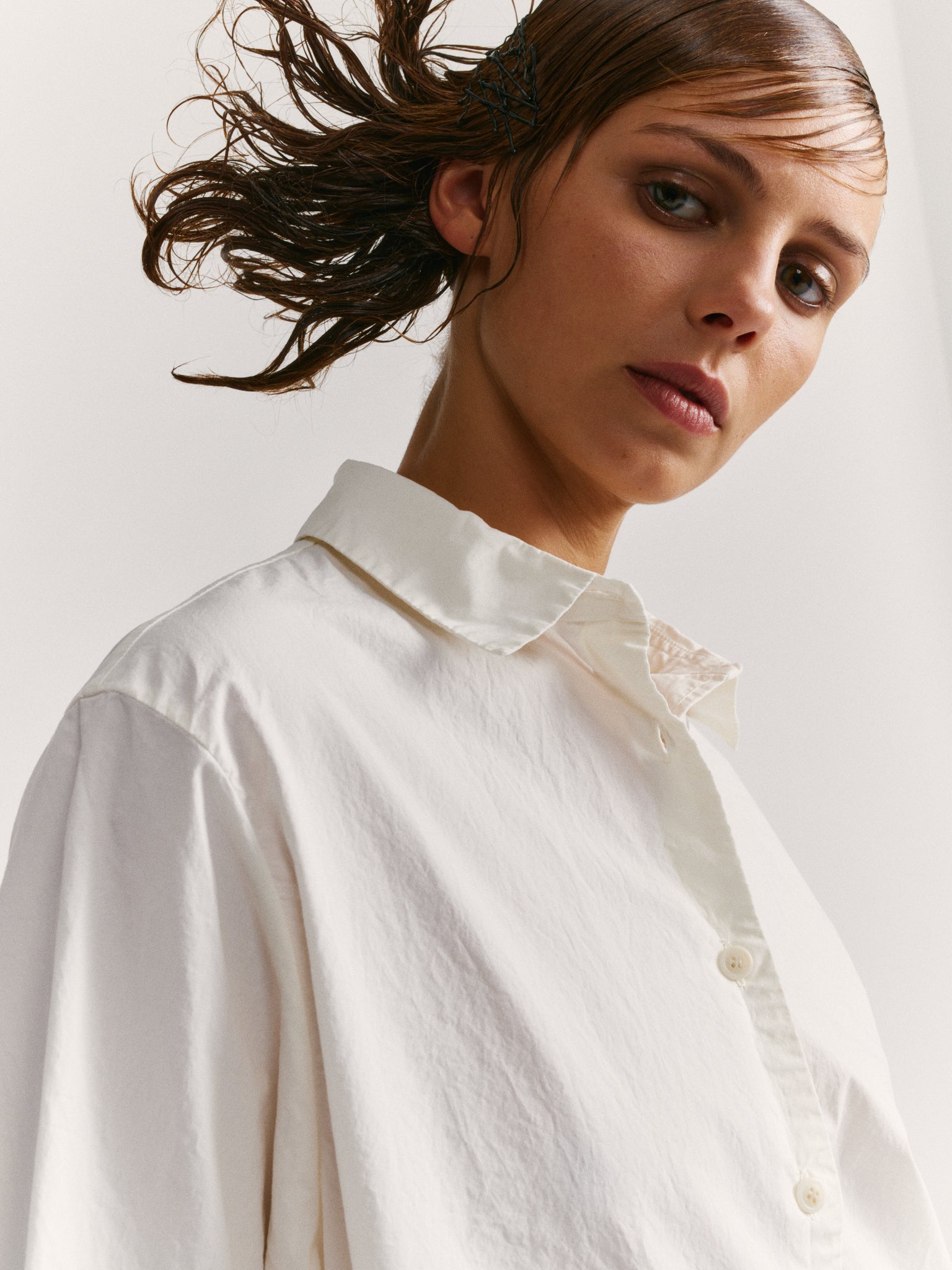 CHEMISE ATOLESS - L COT - BLANC CASSE