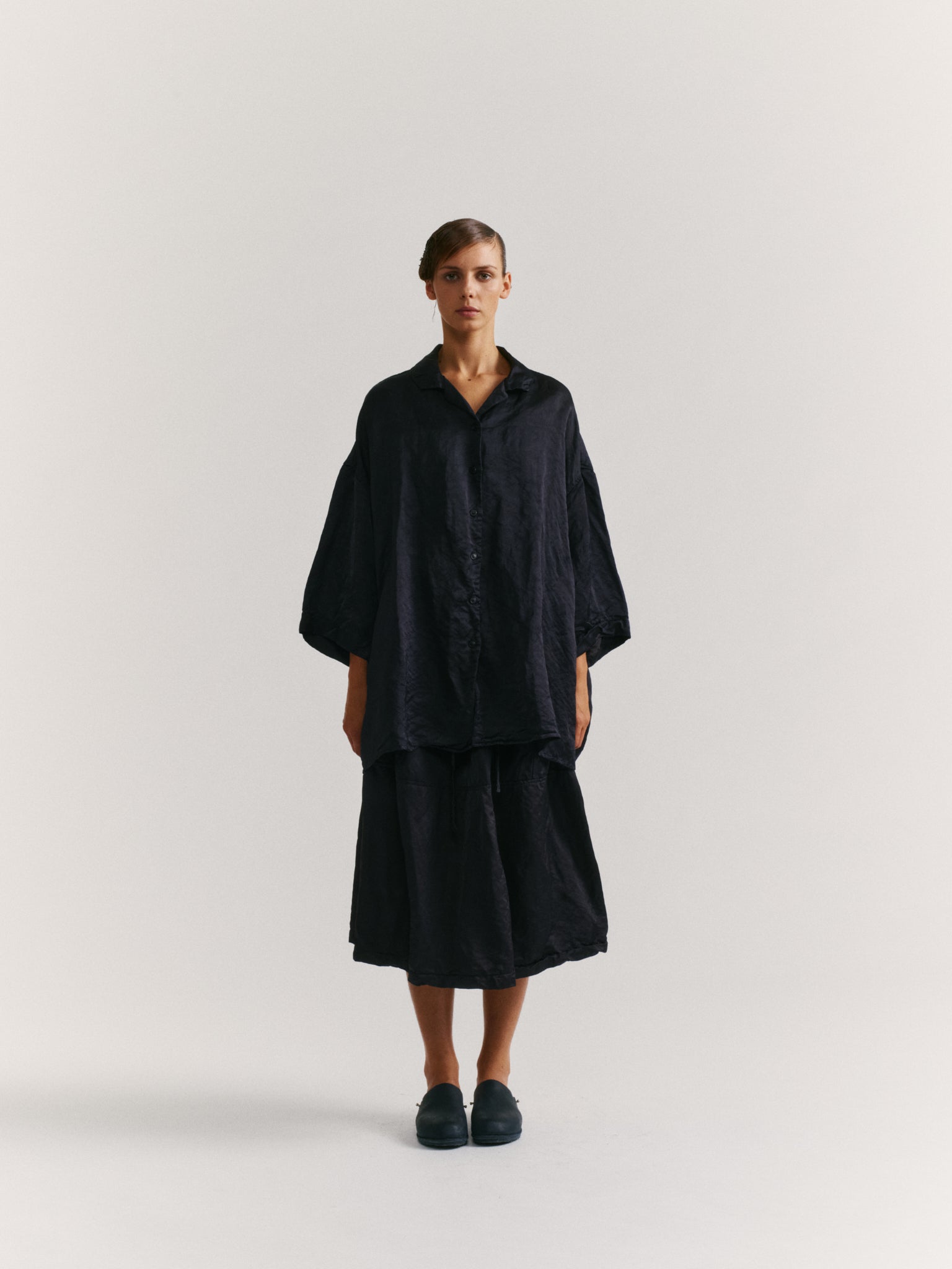 APRIL SHIRT - SATIN - NIGHT