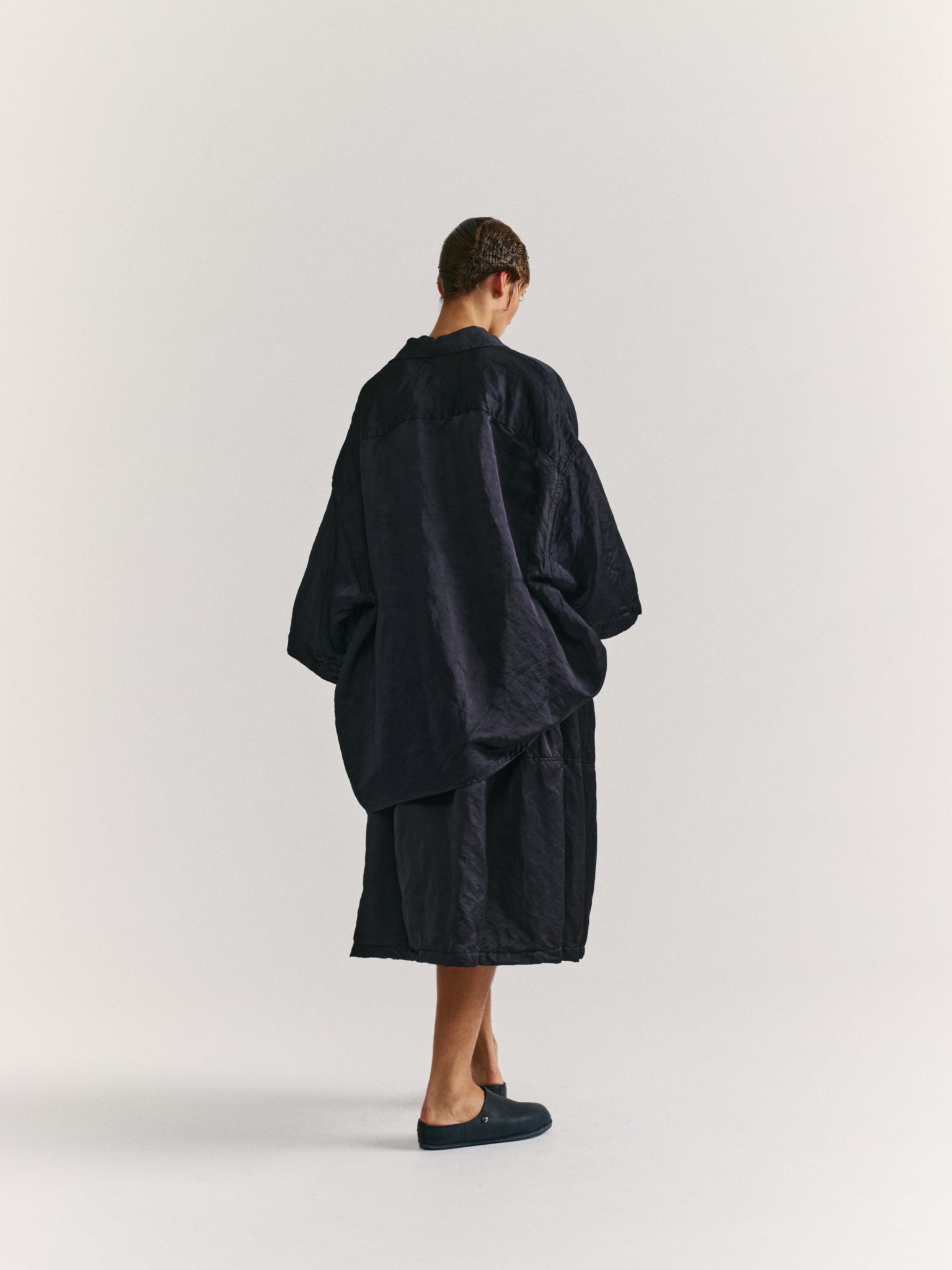 APRIL SHIRT - SATIN - NIGHT