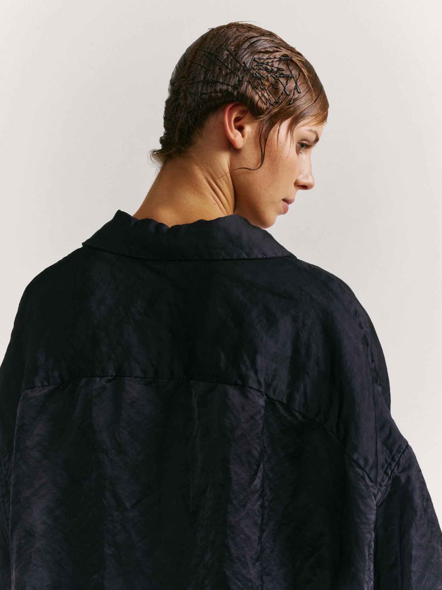 APRIL SHIRT - SATIN - NIGHT