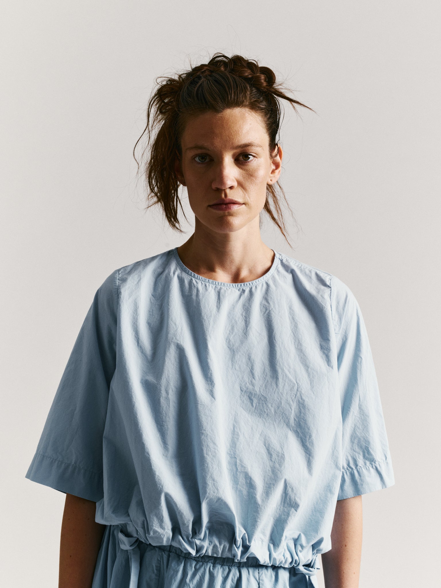 ASTRID TOP - L COT - DUSK
