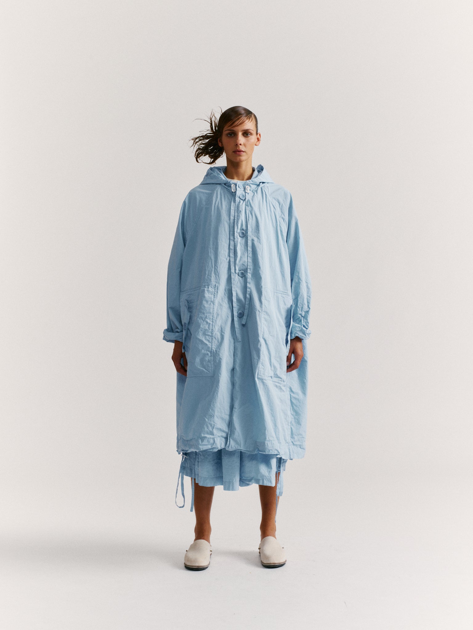 LIEGE PARKA - TAFFETA - SKY BLU