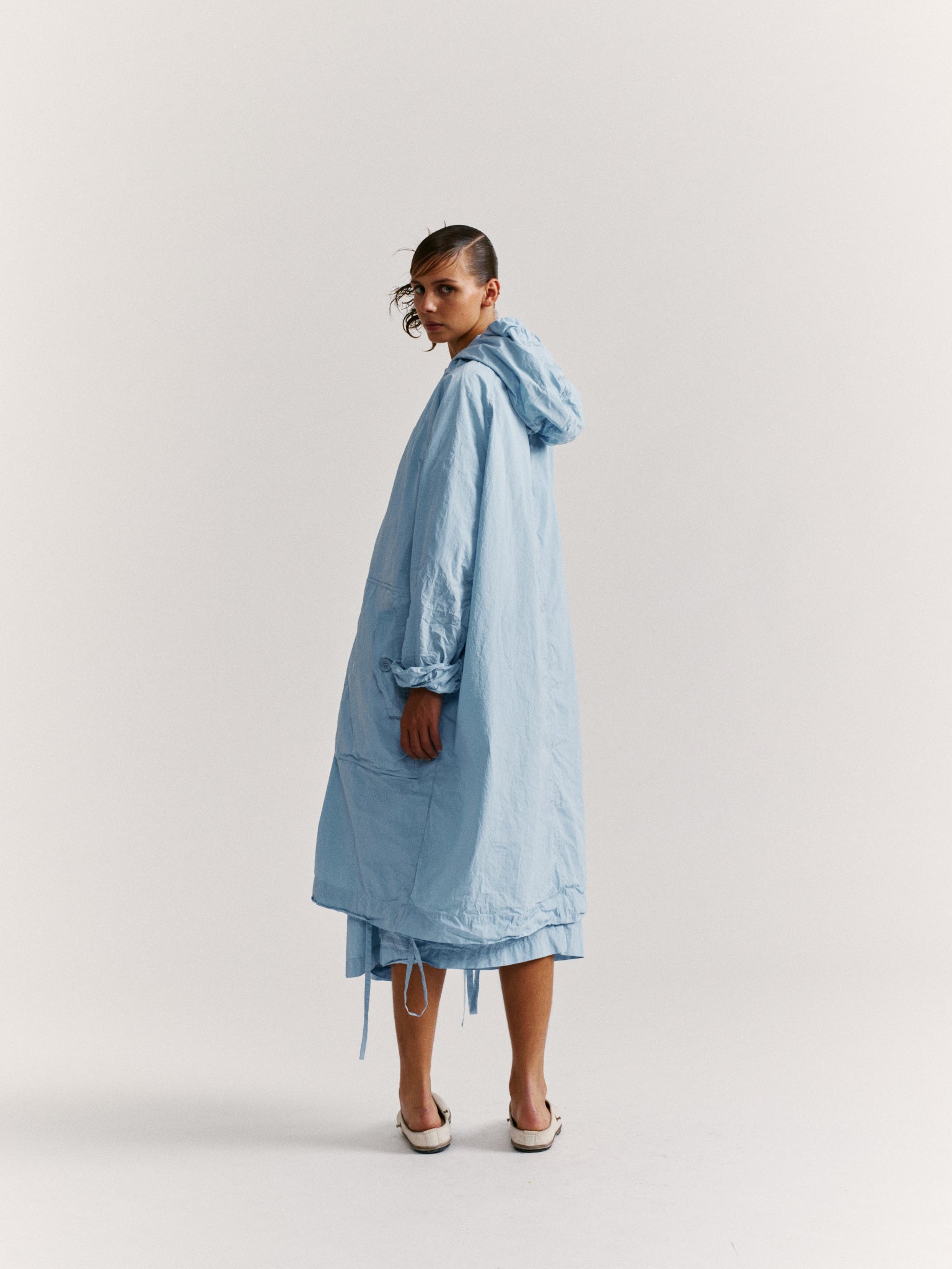 LIEGE PARKA - TAFFETA - SKY BLU