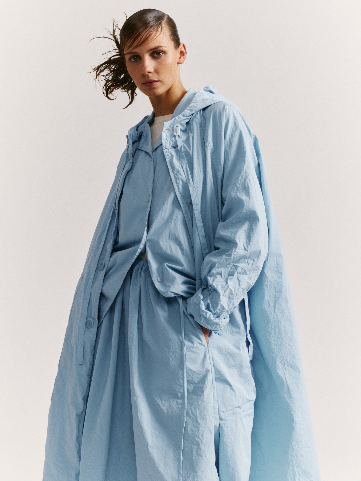 LIEGE PARKA - TAFFETA - SKY BLU