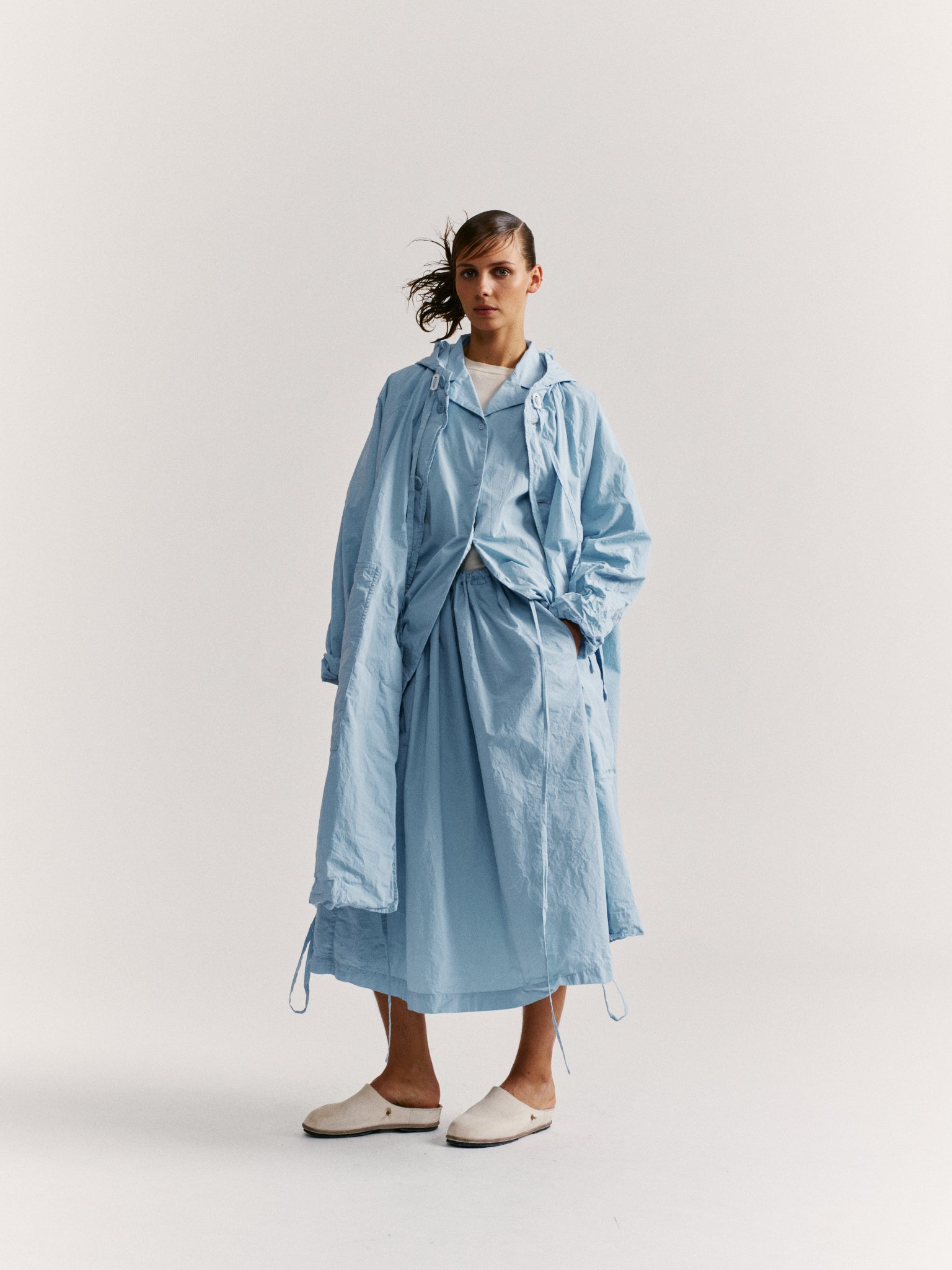 LIEGE PARKA - TAFFETA - SKY BLU
