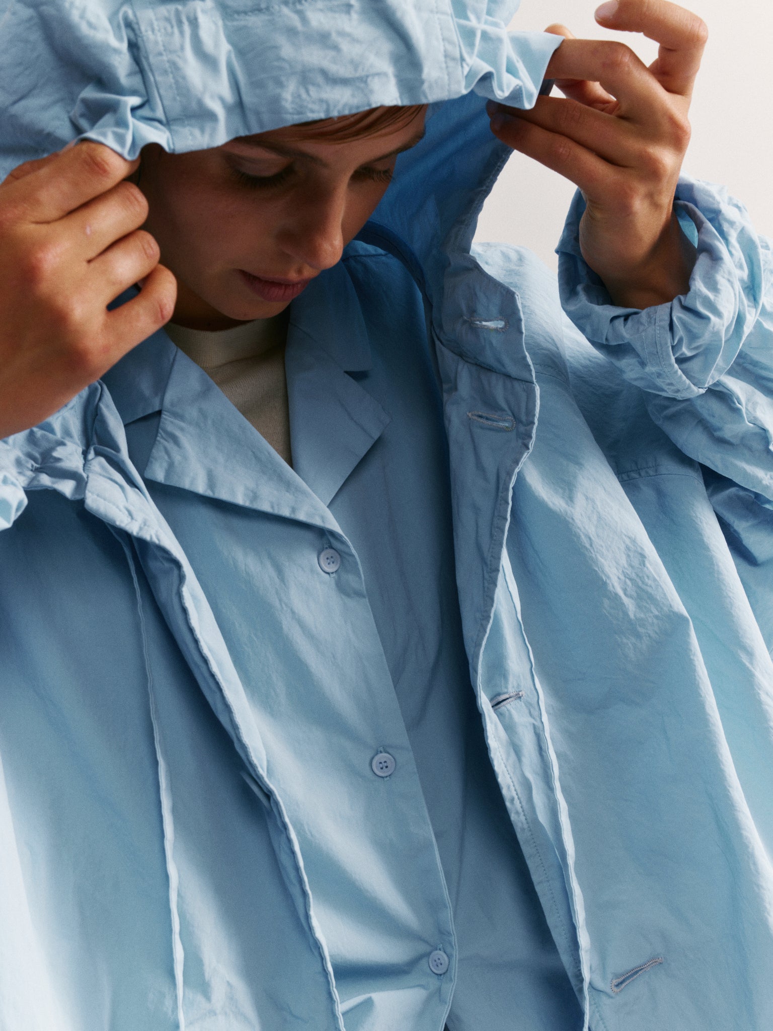 LIEGE PARKA - TAFFETA - SKY BLU