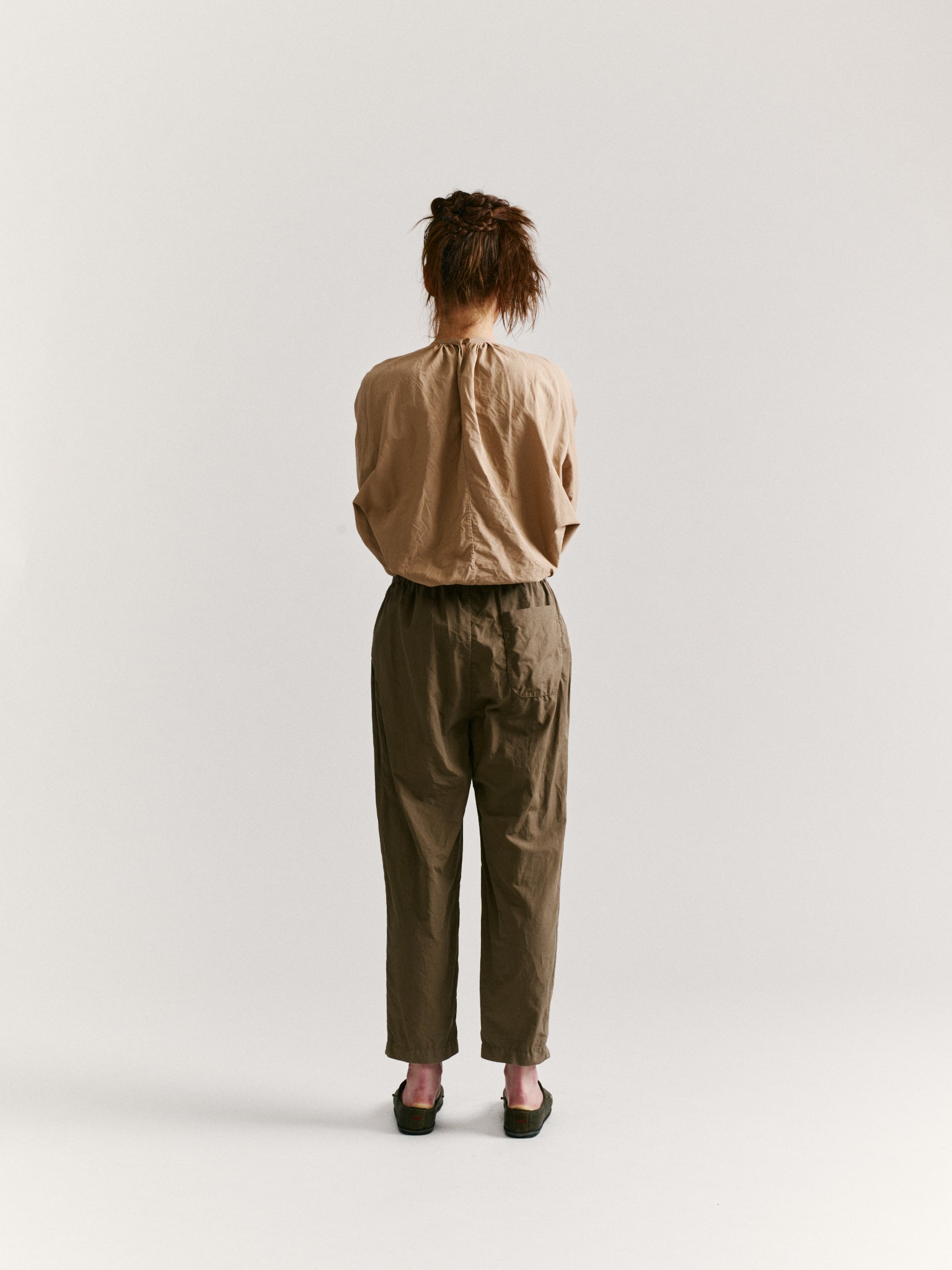 FABI ITALIEN PANT - LIN COT - OLIVE