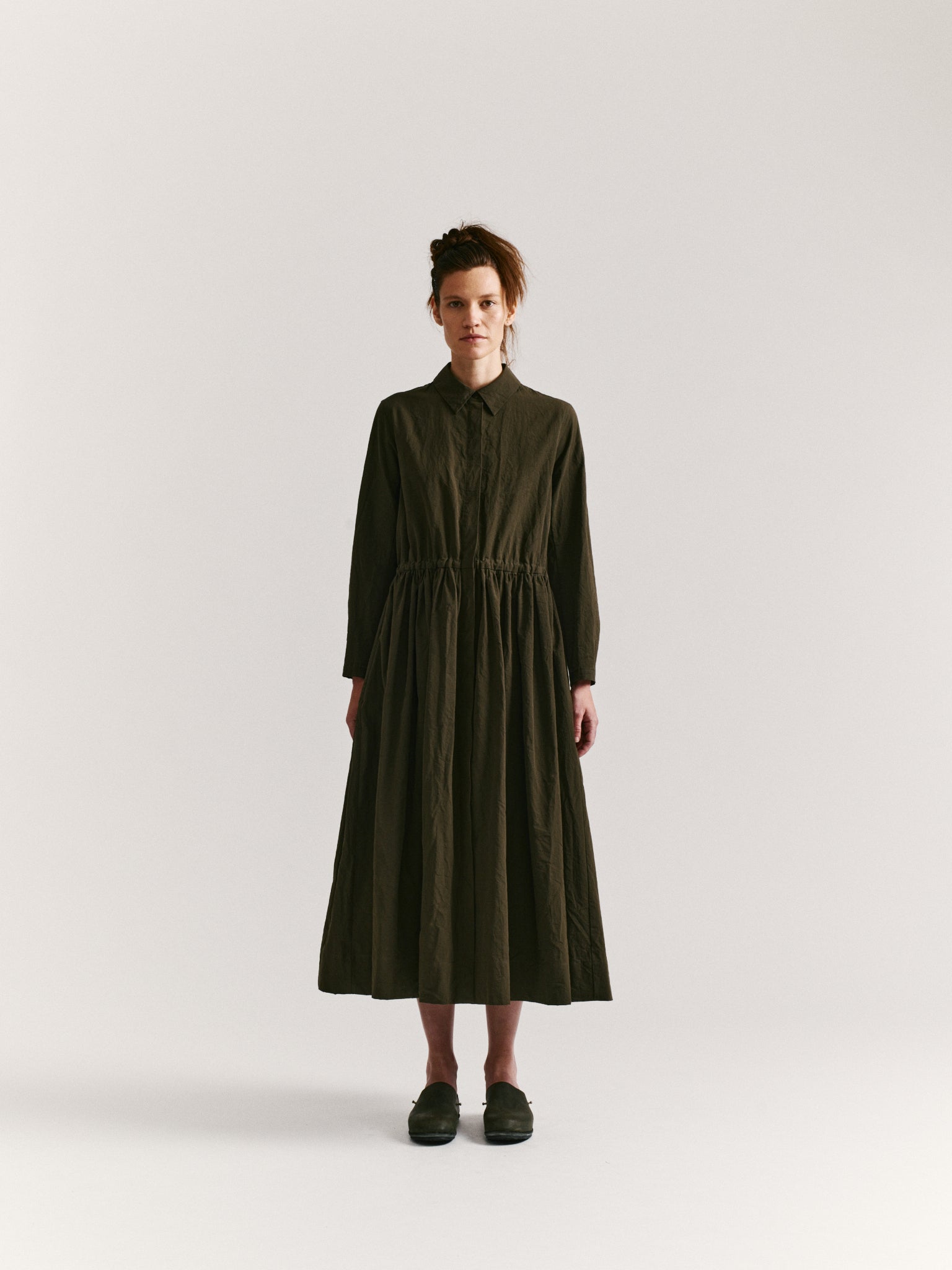 PANZY DRESS - PAPER COT - KHAKI