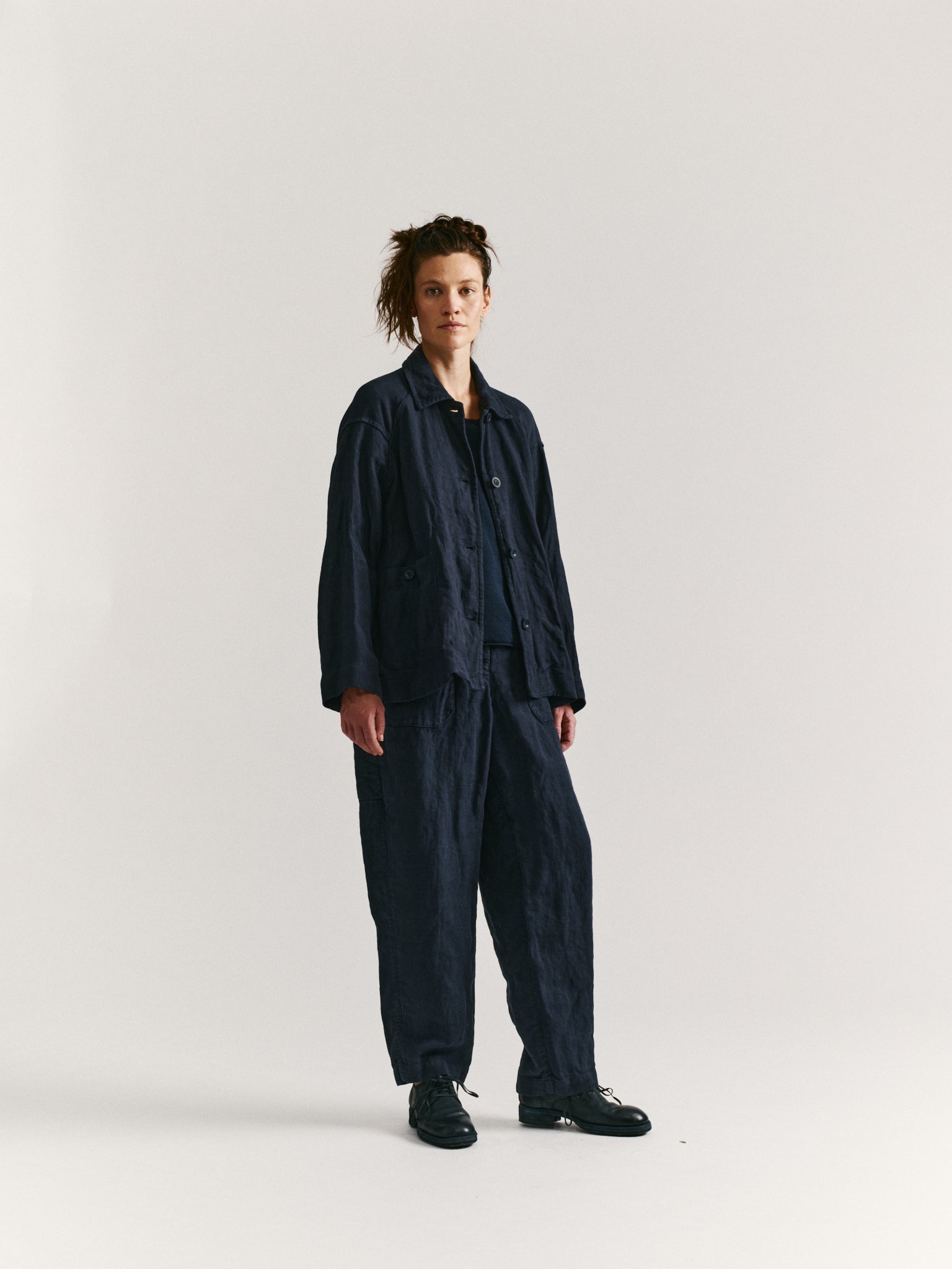 DRAYS TRAVAIL JACKET - HARD LIN - NIGHT