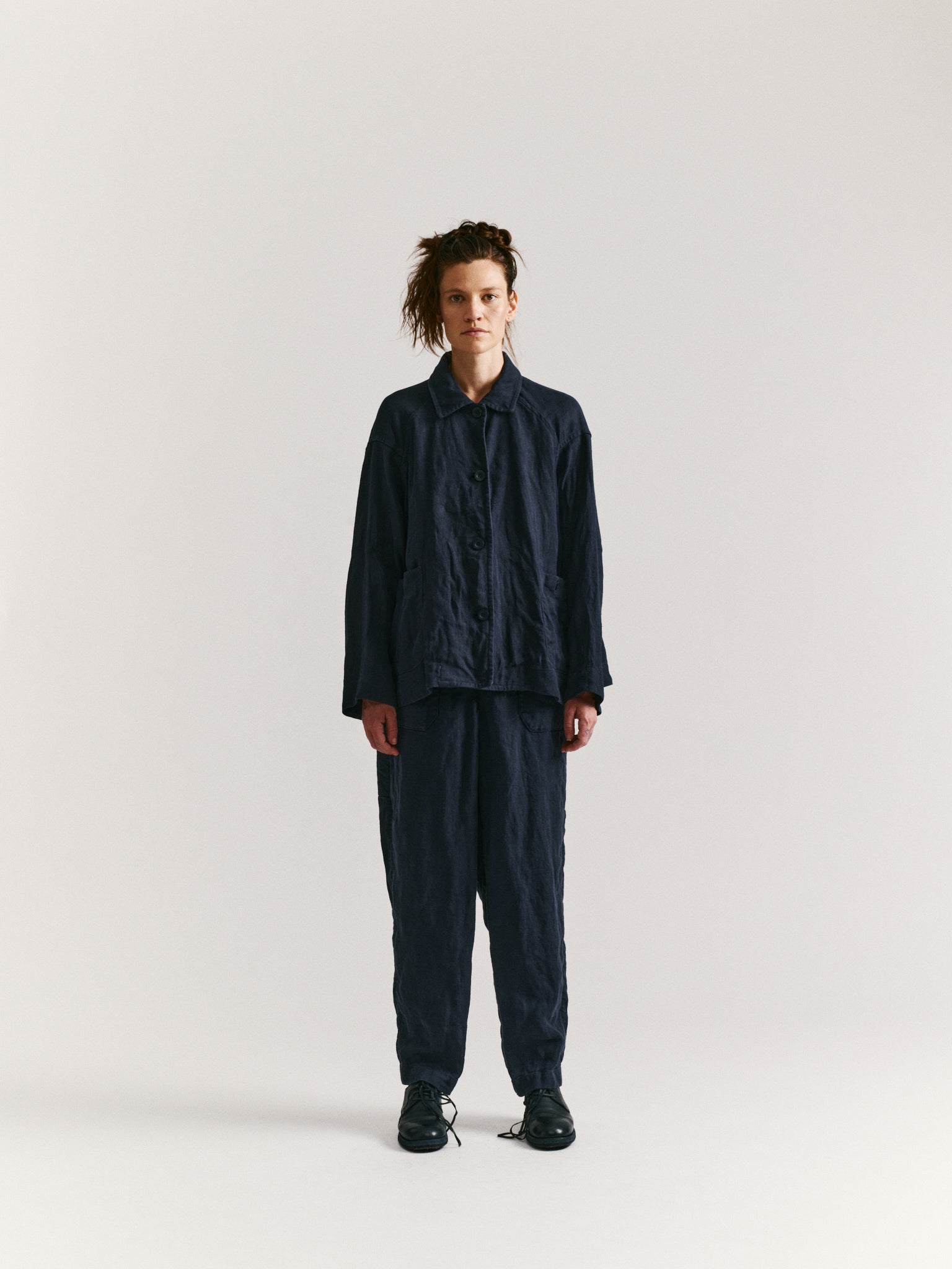 DRAYS TRAVAIL JACKET - HARD LIN - NIGHT