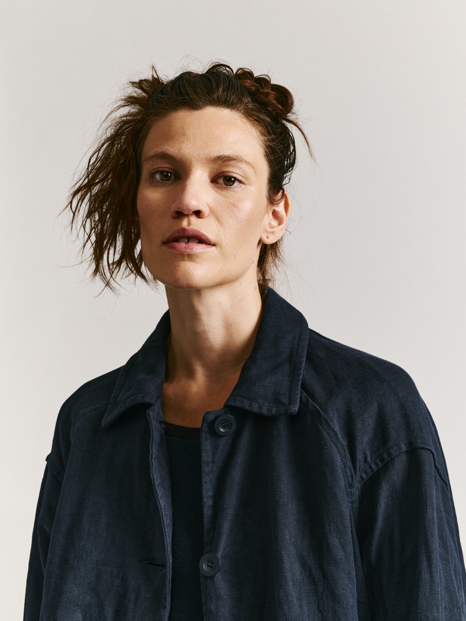 DRAYS TRAVAIL JACKET - HARD LIN - NIGHT
