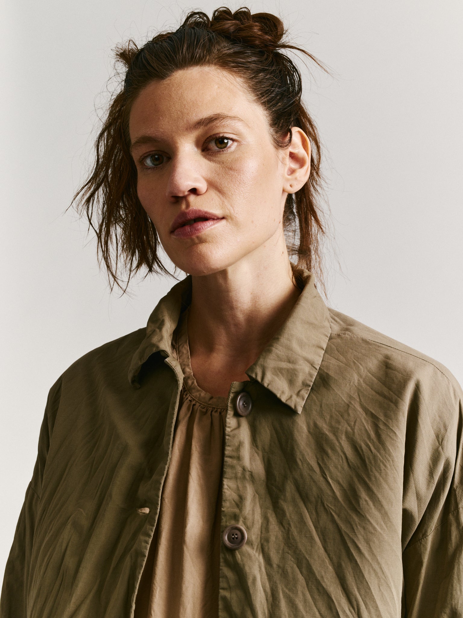 JULIETTE JACKET - LIN COT - OLIVE
