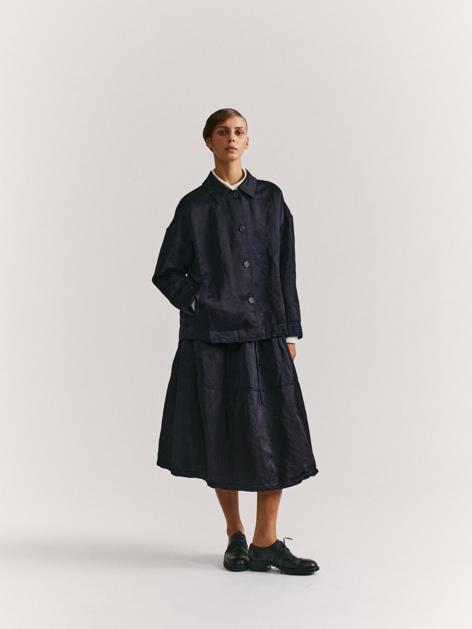 JULIETTE JACKET - SATIN - NIGHT