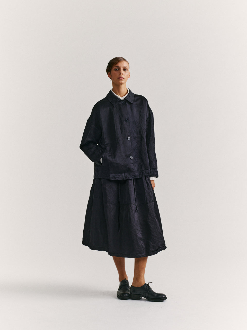 JULIETTE JACKET - SATIN - NIGHT