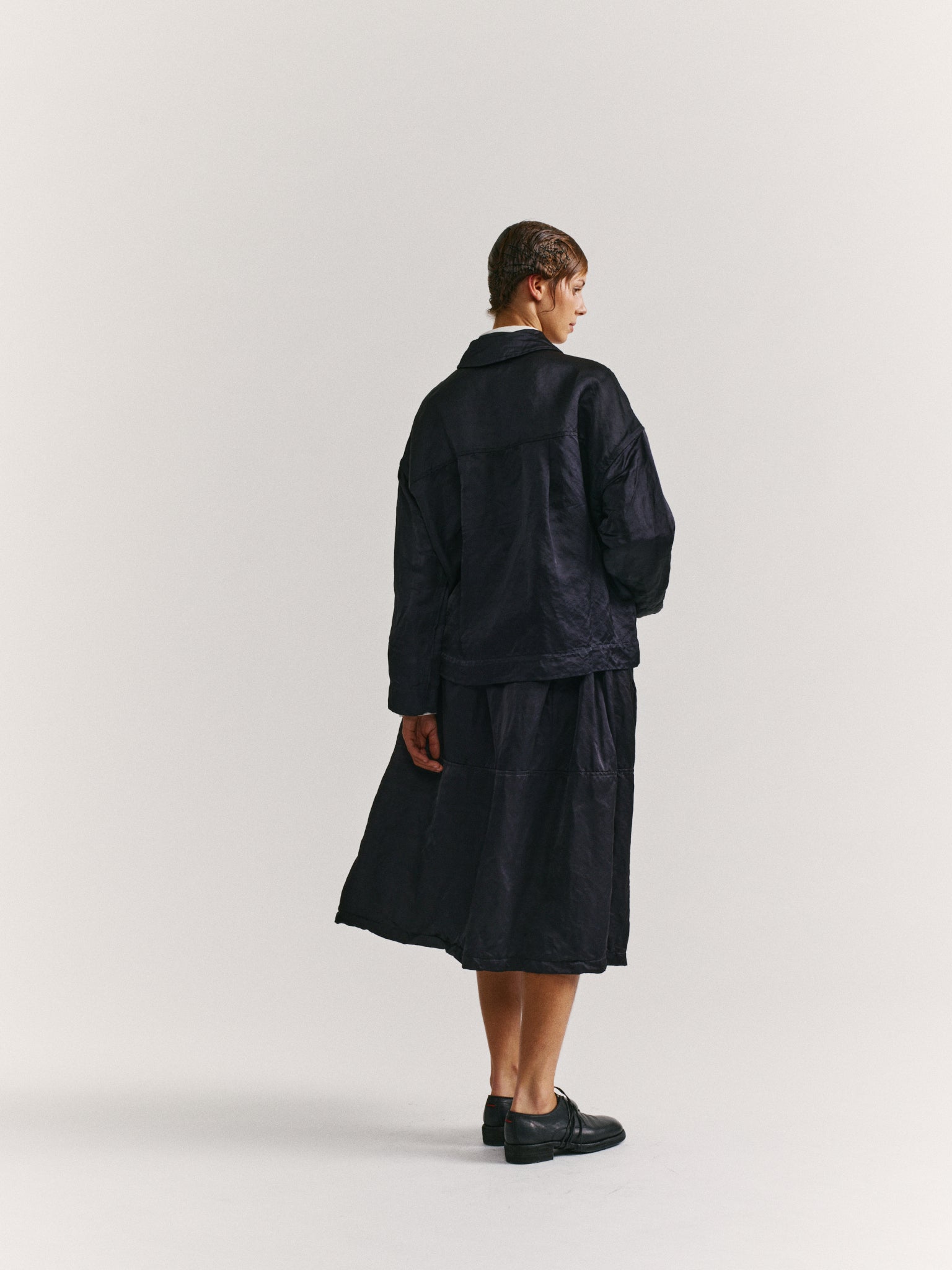 JULIETTE JACKET - SATIN - NIGHT
