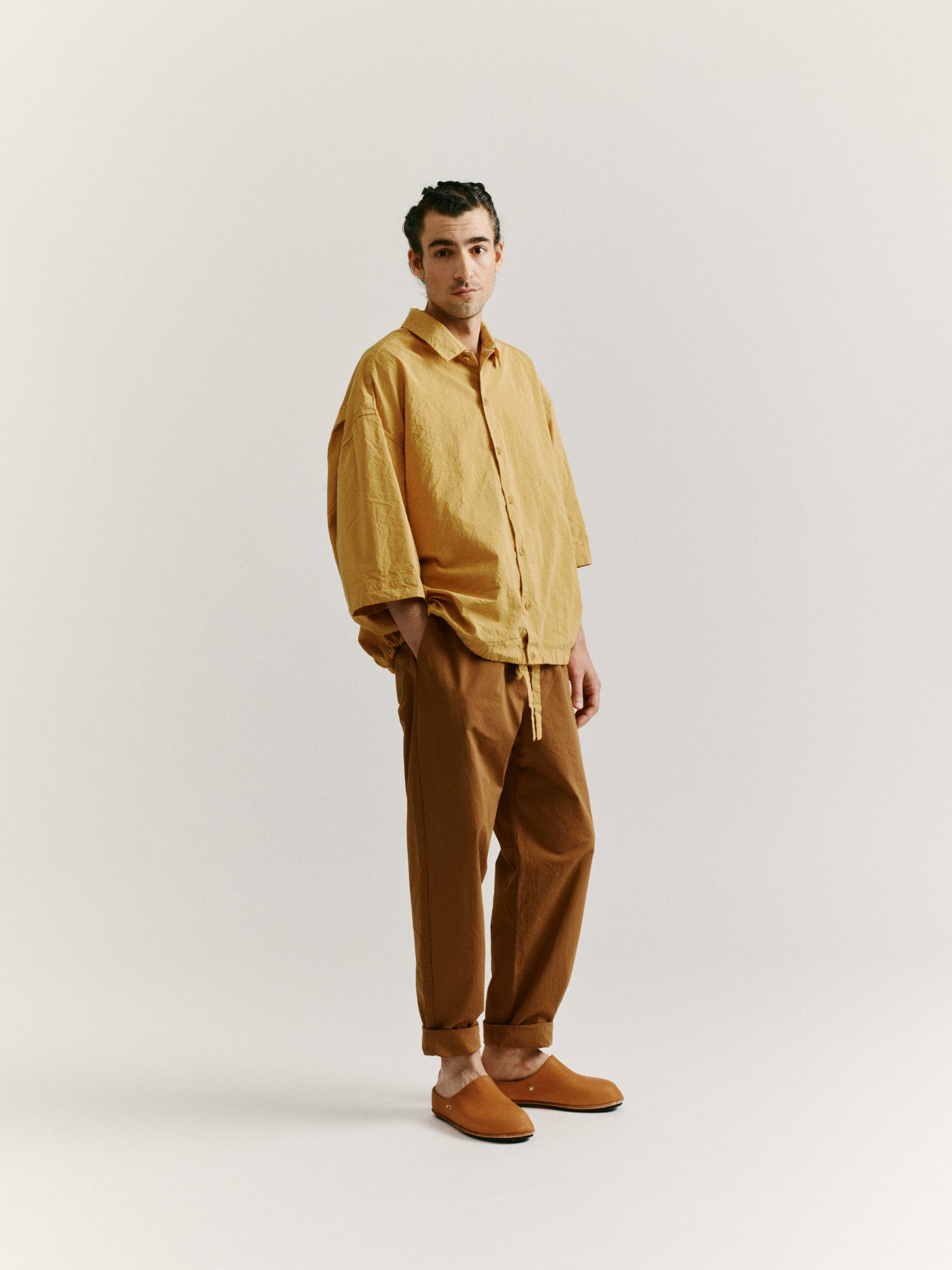 MILI VOLUME SHIRT - PAPER COT - BEIGE