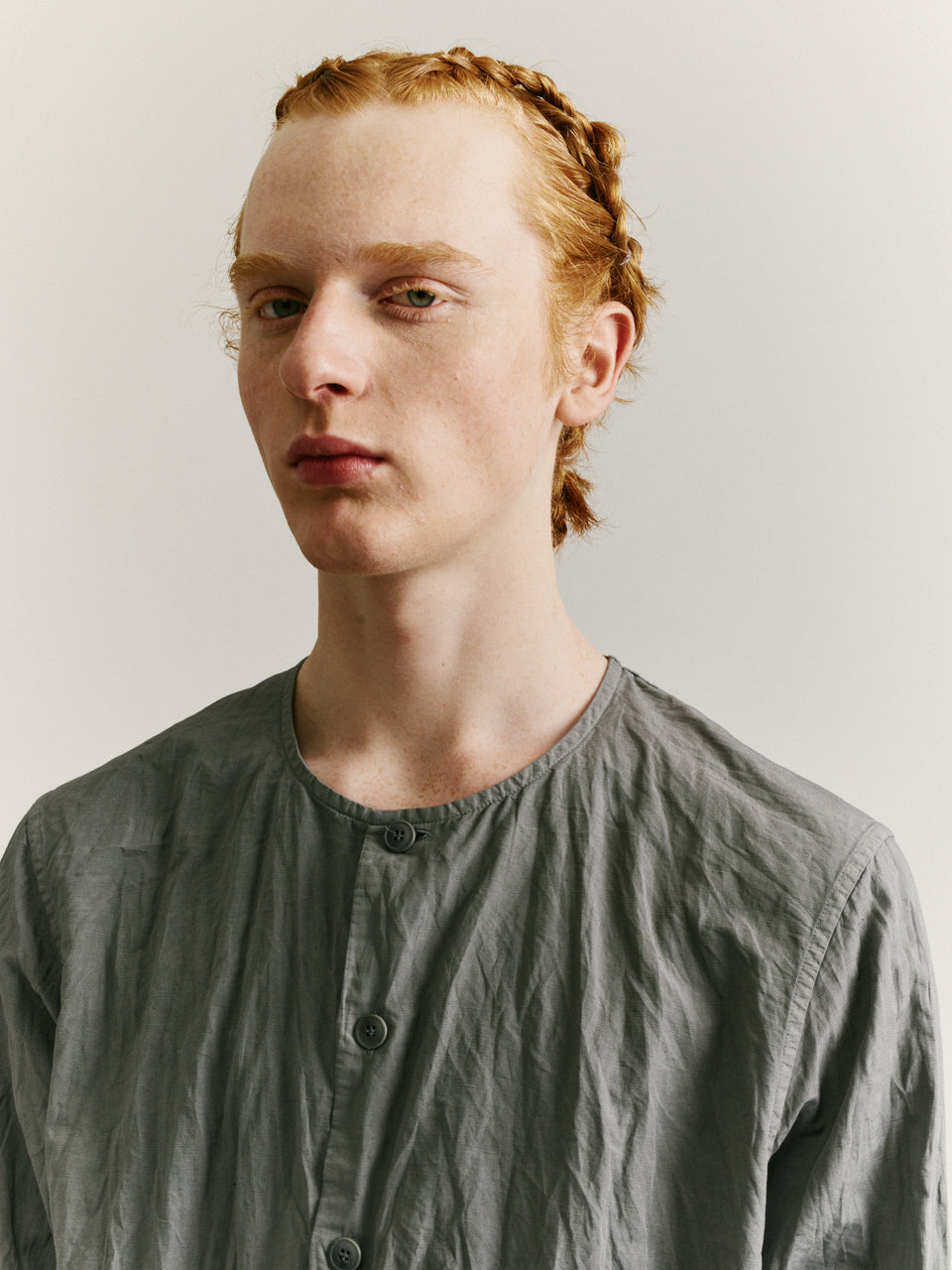 CHEMISE VERGER - LIN COT - OXYDE