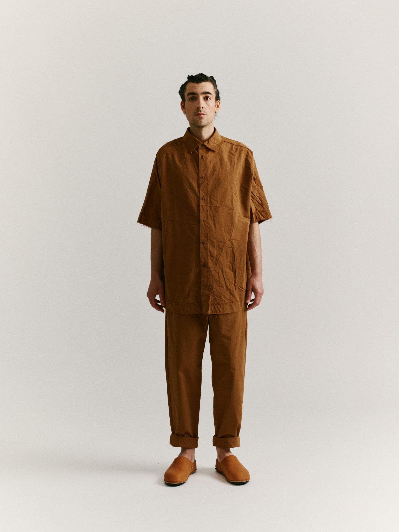 WAGA RAW SHIRT - PAPER COT - ALMOND