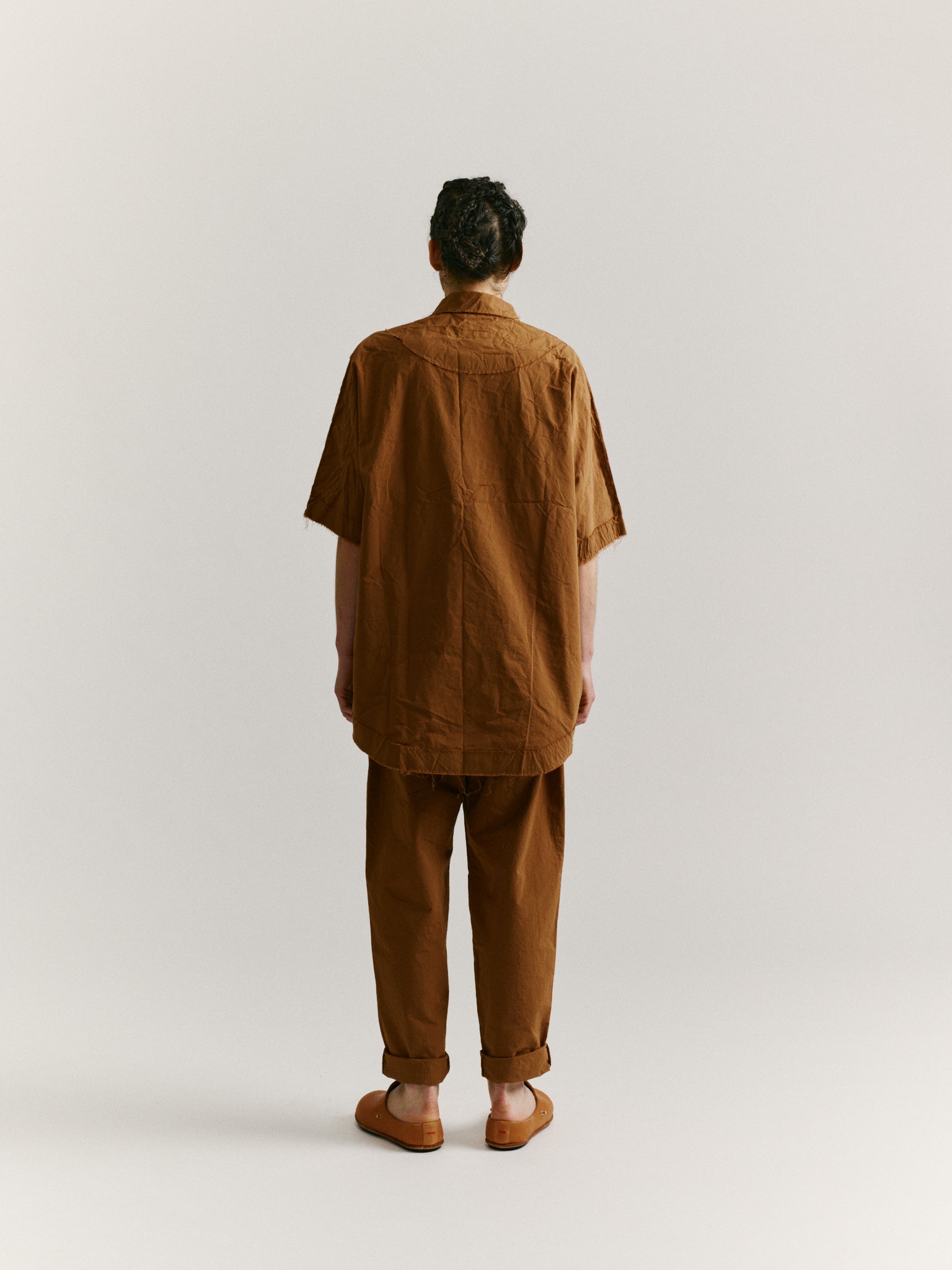WAGA RAW SHIRT - PAPER COT - ALMOND