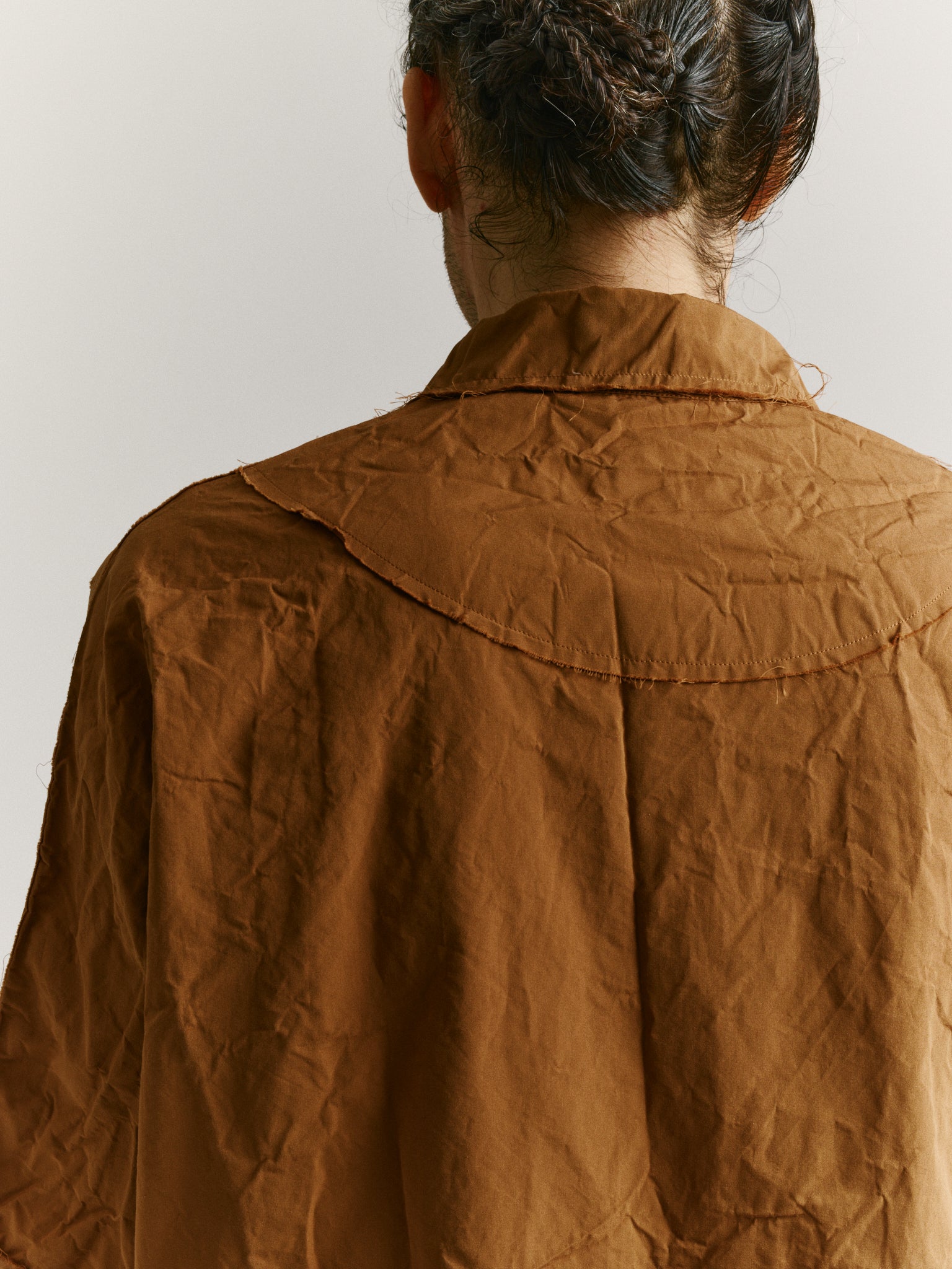 WAGA RAW SHIRT - PAPER COT - ALMOND