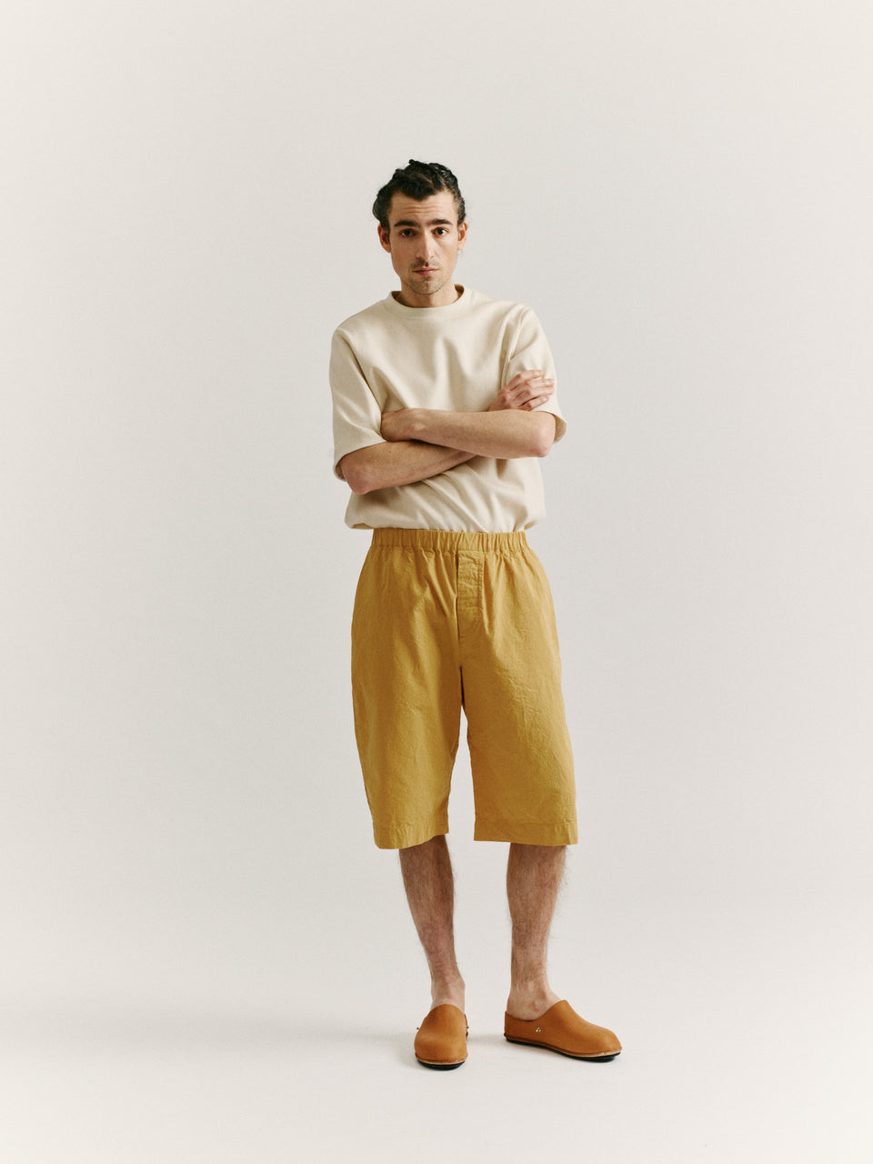 JOG AH SHORT - PAPER COT - BEIGE