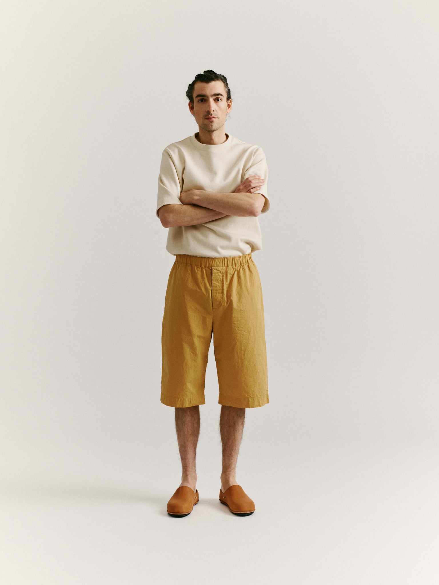 JOG AH SHORT - PAPER COT - BEIGE