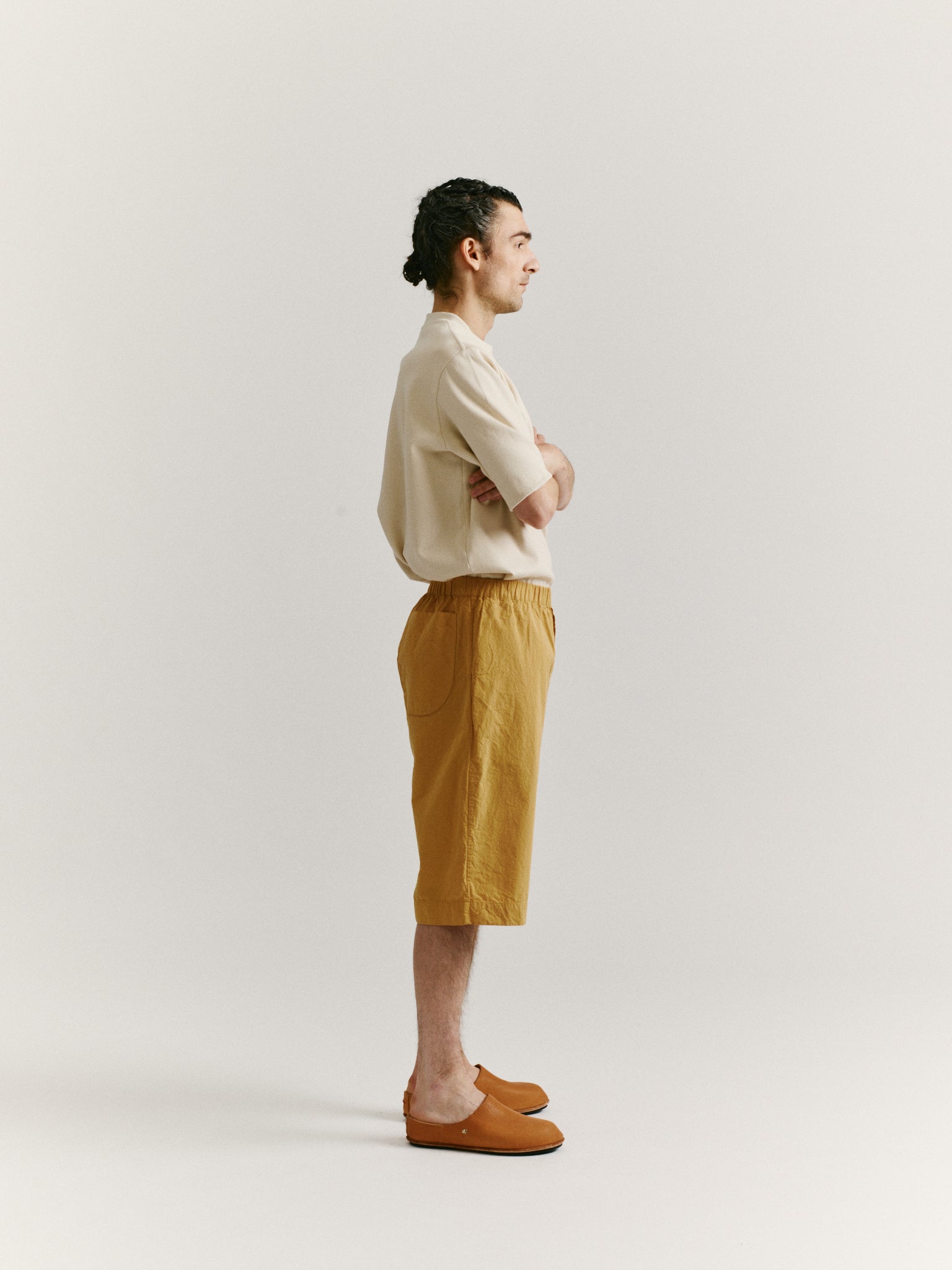 JOG AH SHORT - PAPER COT - BEIGE