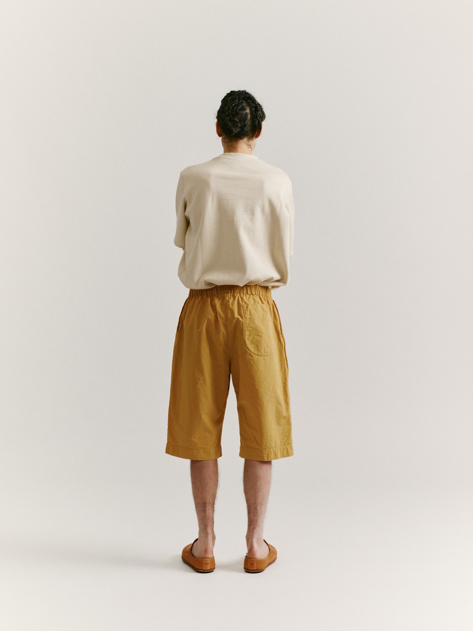 JOG AH SHORT - PAPER COT - BEIGE