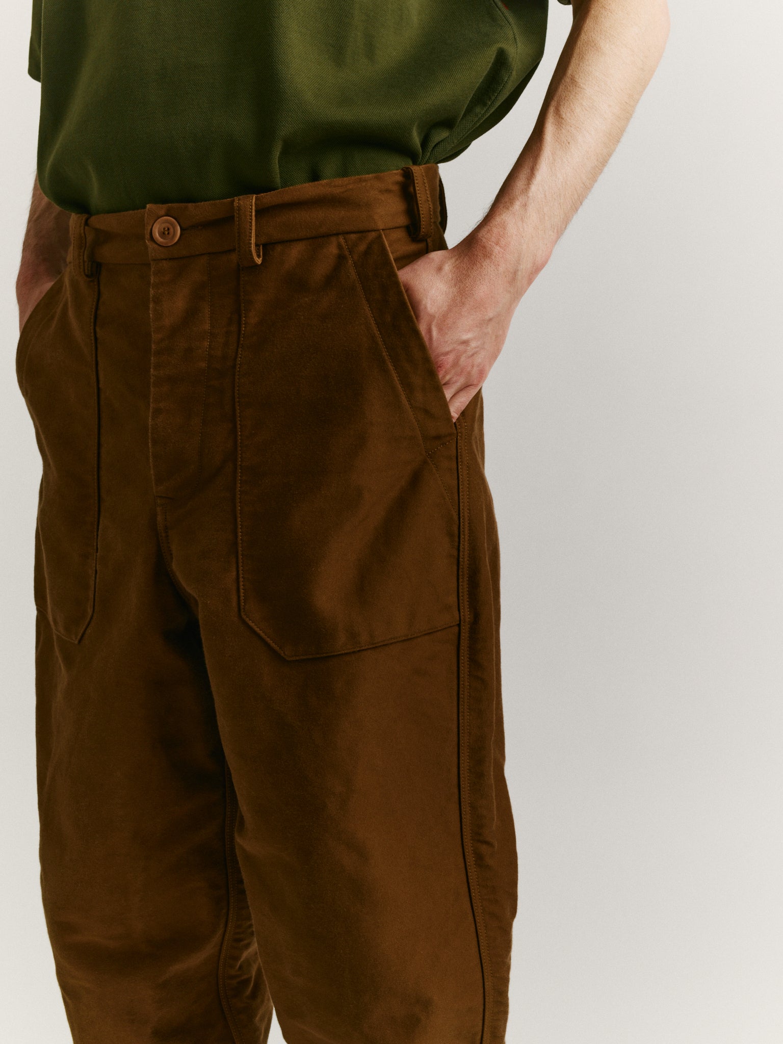 CARGO PANT - FAILLE - GINGER