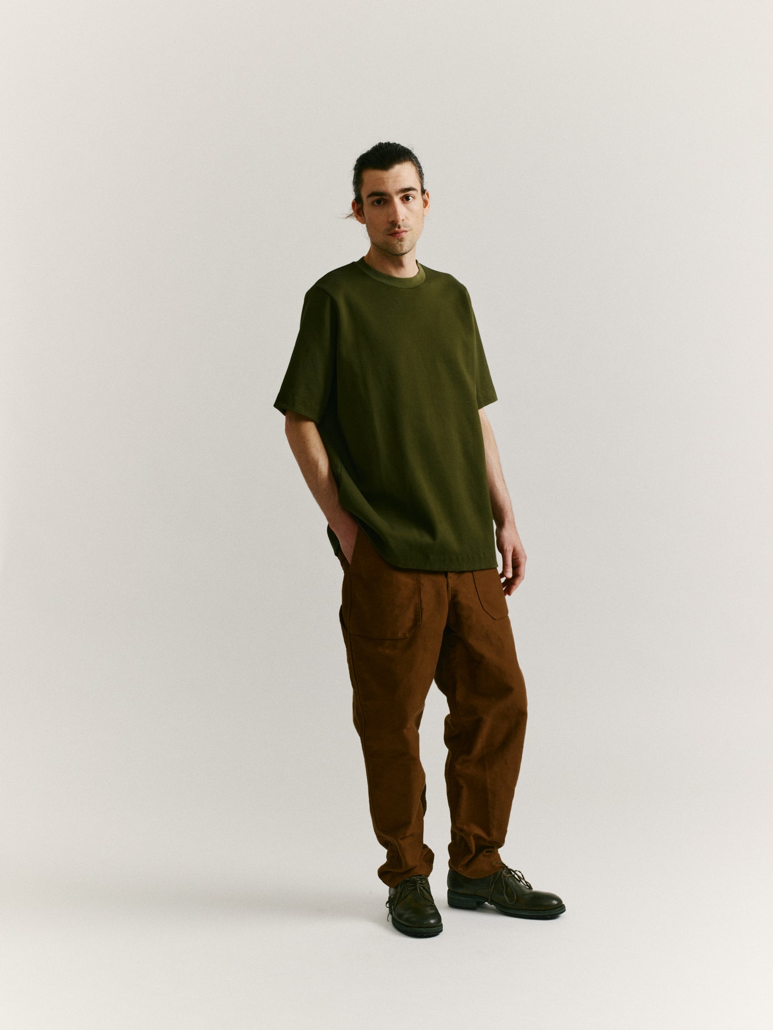 FELIX TSHIRT - PIQUE JERSEY - OLIVE