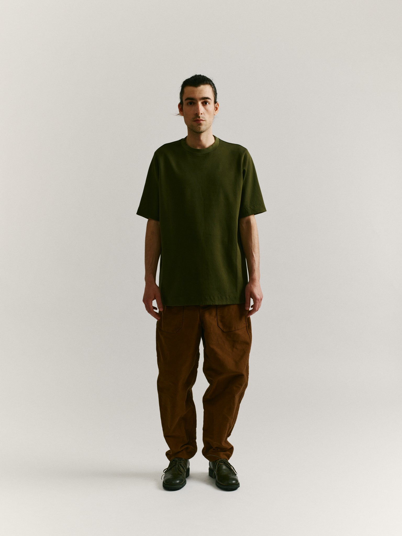 FELIX TSHIRT - PIQUE JERSEY - OLIVE