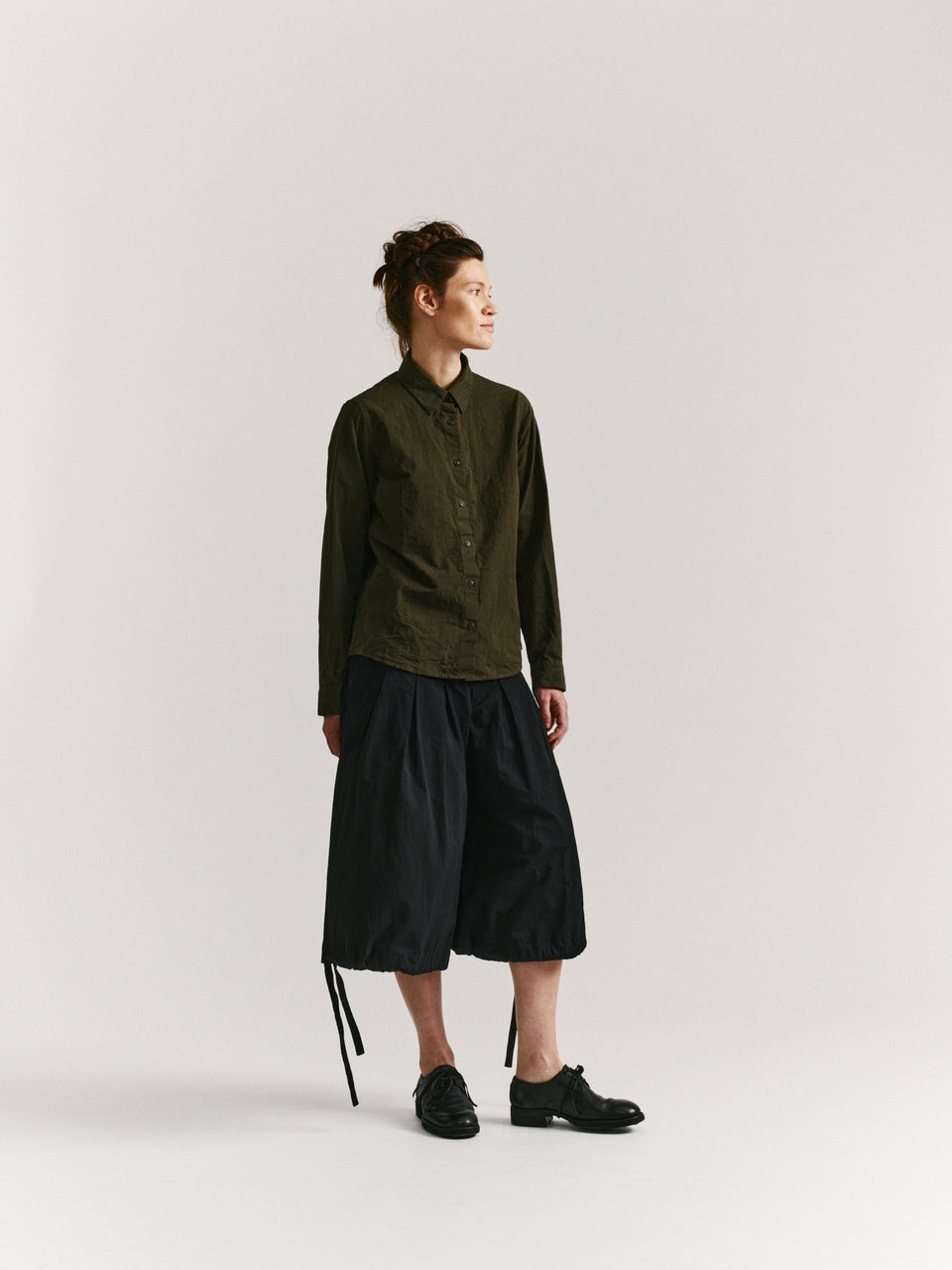 CHLOE SHIRT - PAPER COT - KHAKI