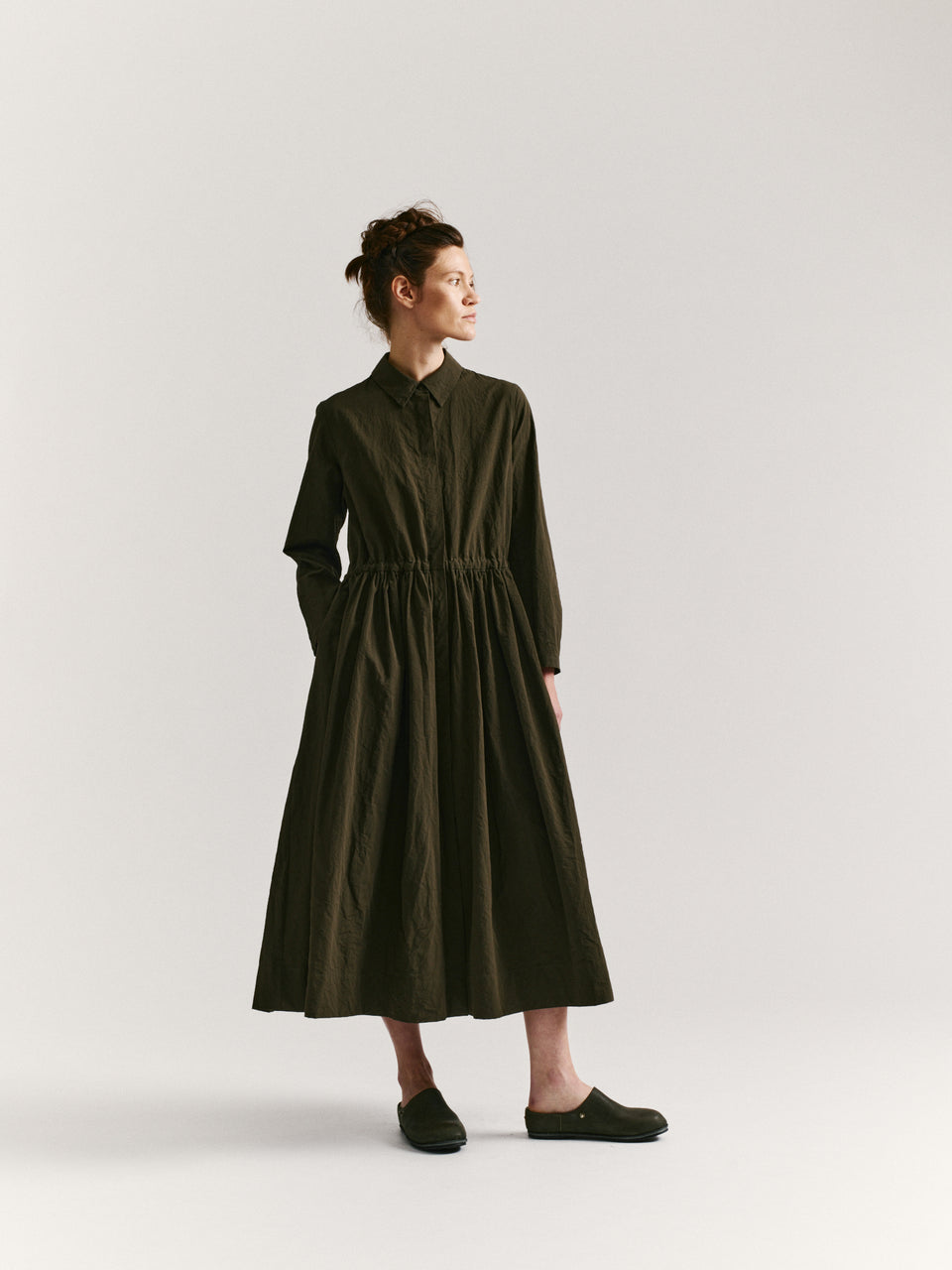 PANZY DRESS - PAPER COT - KHAKI