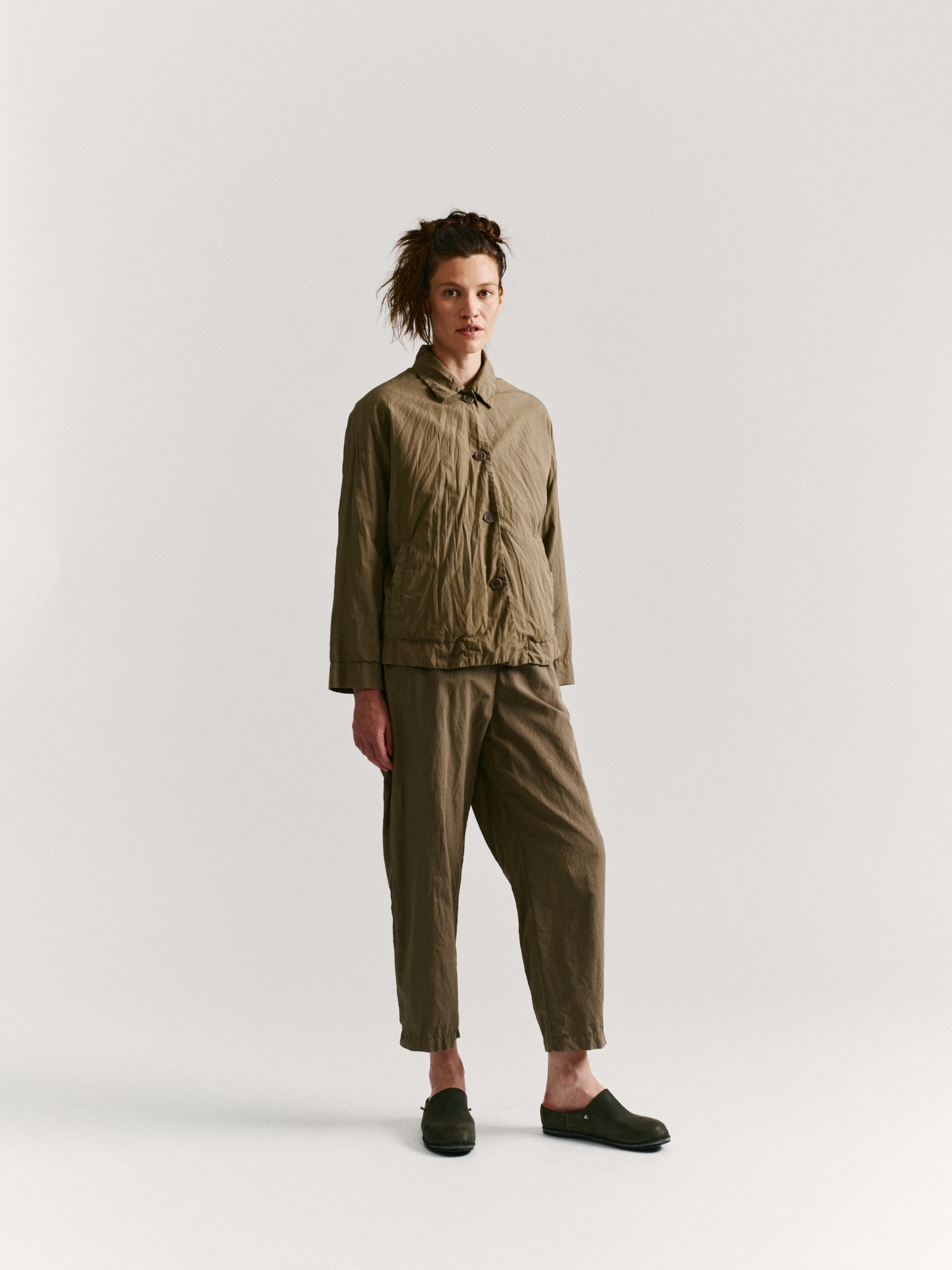 JULIETTE JACKET - LIN COT - OLIVE