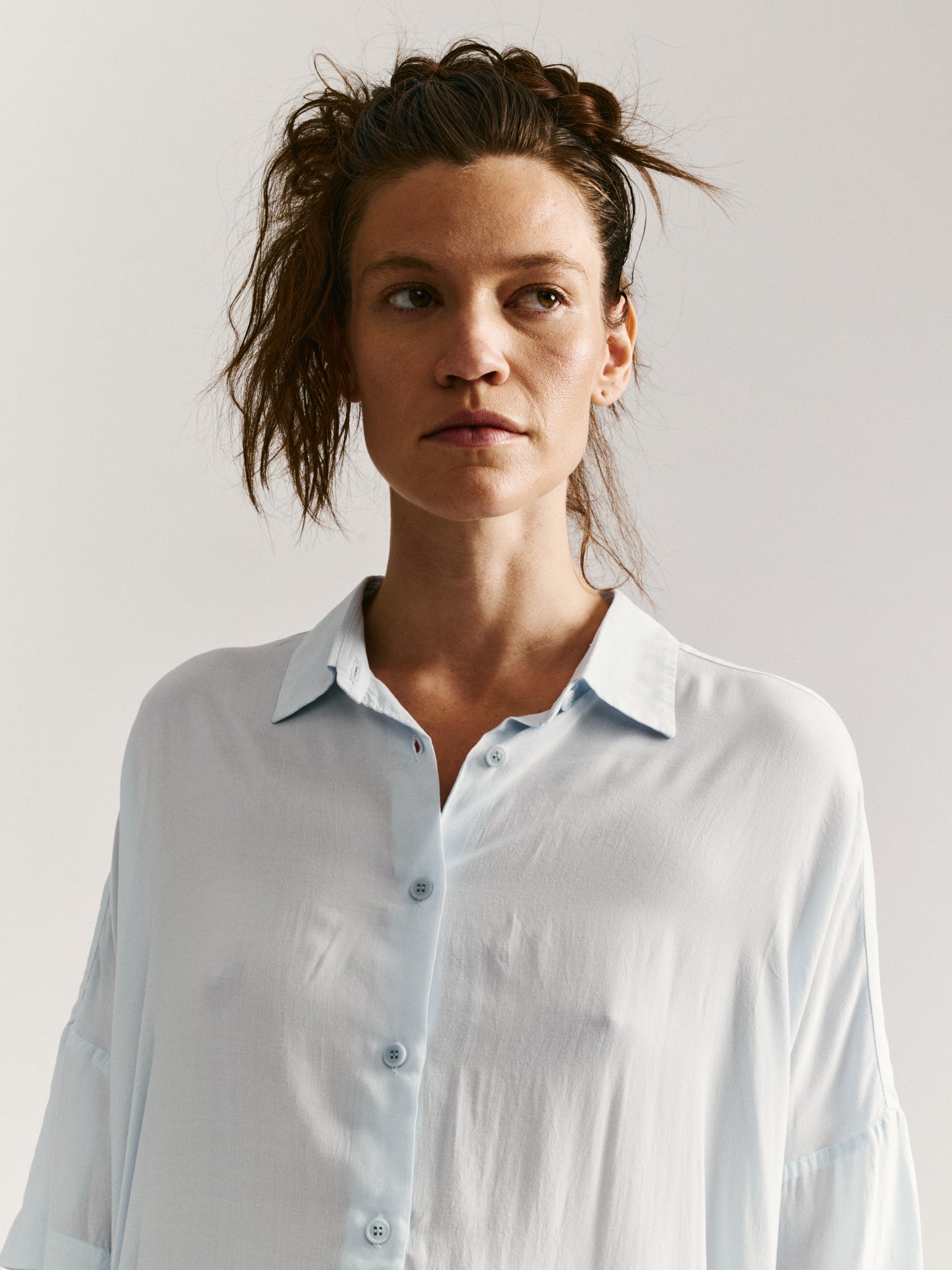 SQUARE SHIRT - COSIE - AQUA
