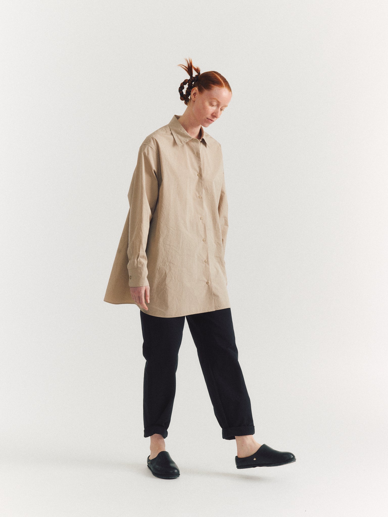 PI SHIRT - TAFFETA - MASTIC