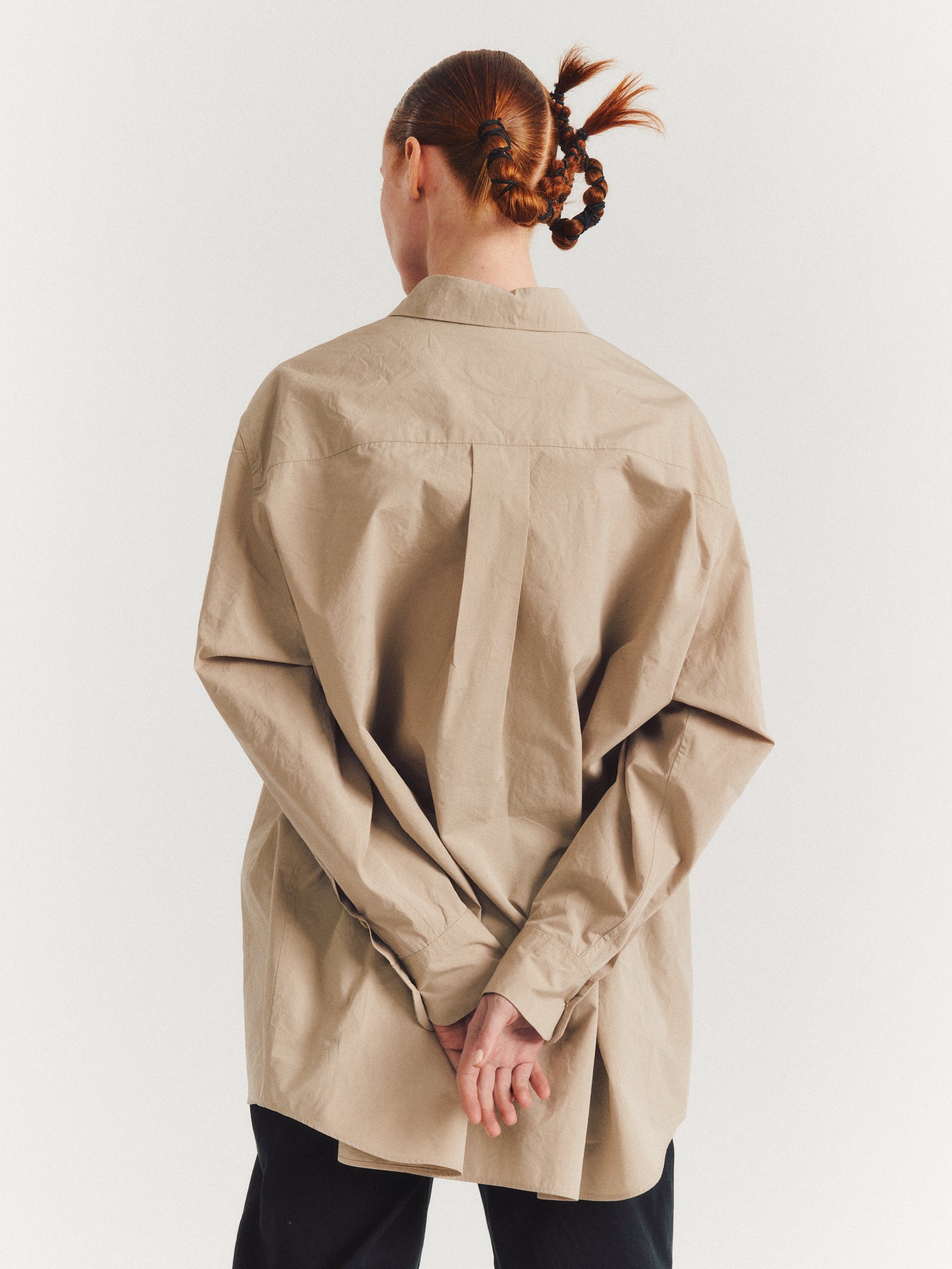 PI SHIRT - TAFFETA - MASTIC