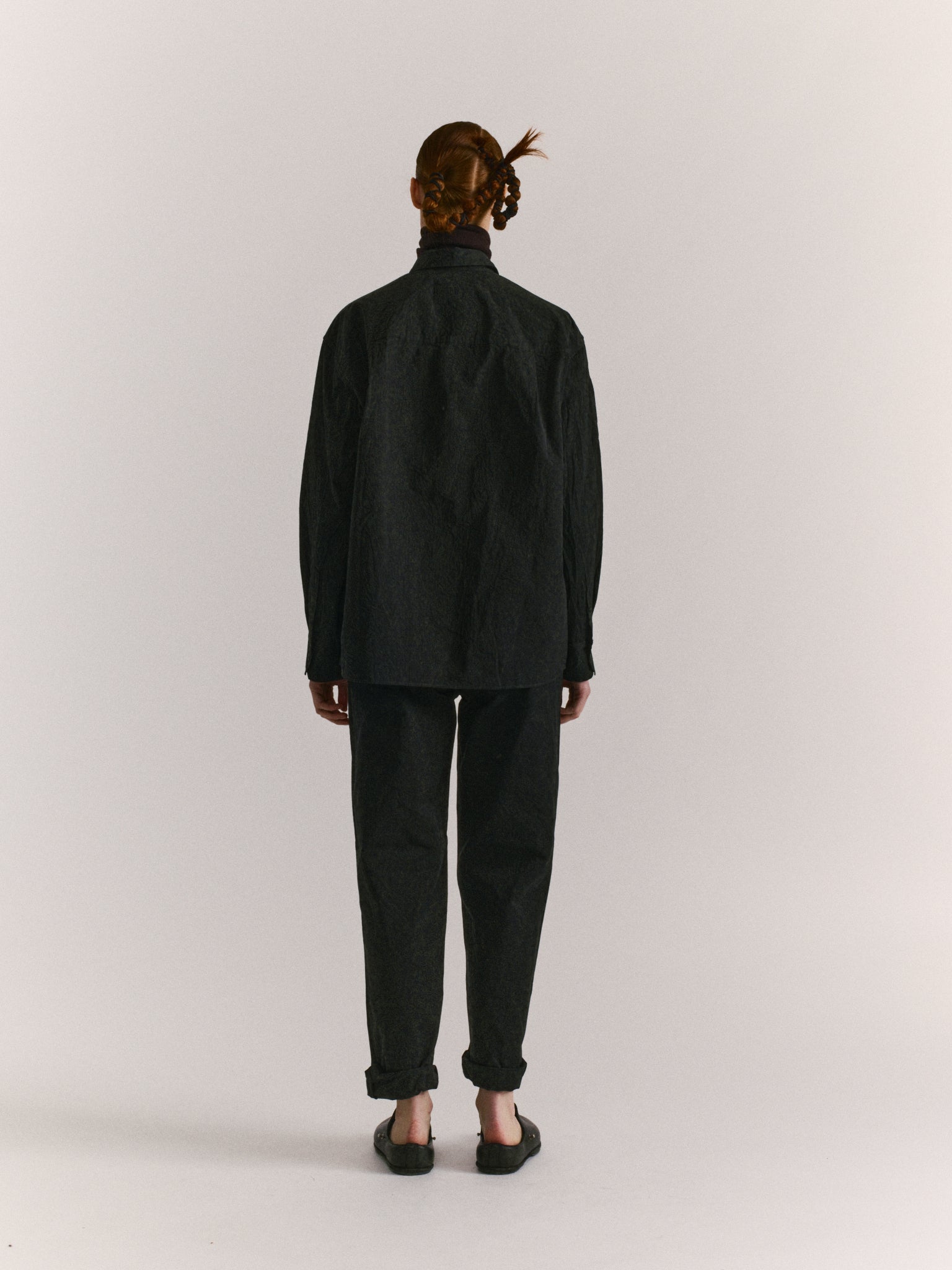 BEE PANT - DOUBLE COT - NOIR PROFOND