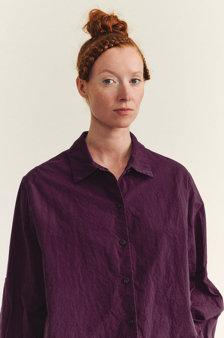 CASEY CASEY Waga Shirt in Blackberry