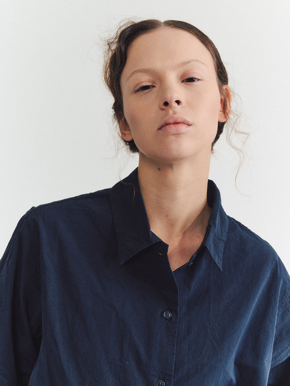 ELENA SHIRT - PAPER COT - NAVY