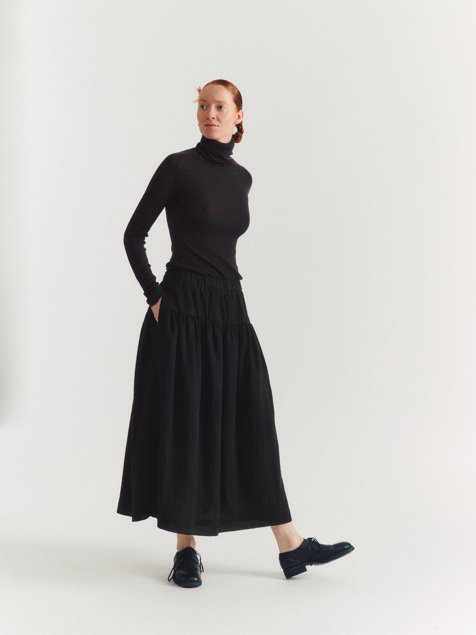 UPUP SKIRT - FOSCA - DARK BROWN