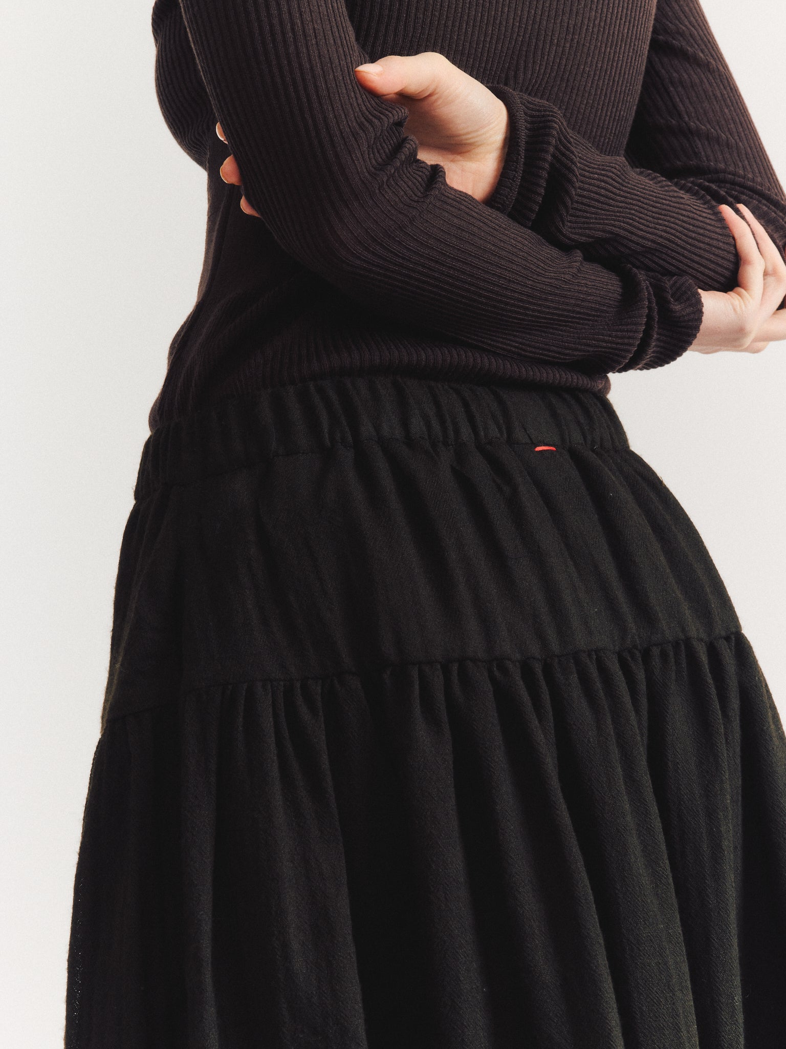 UPUP SKIRT - FOSCA - DARK BROWN