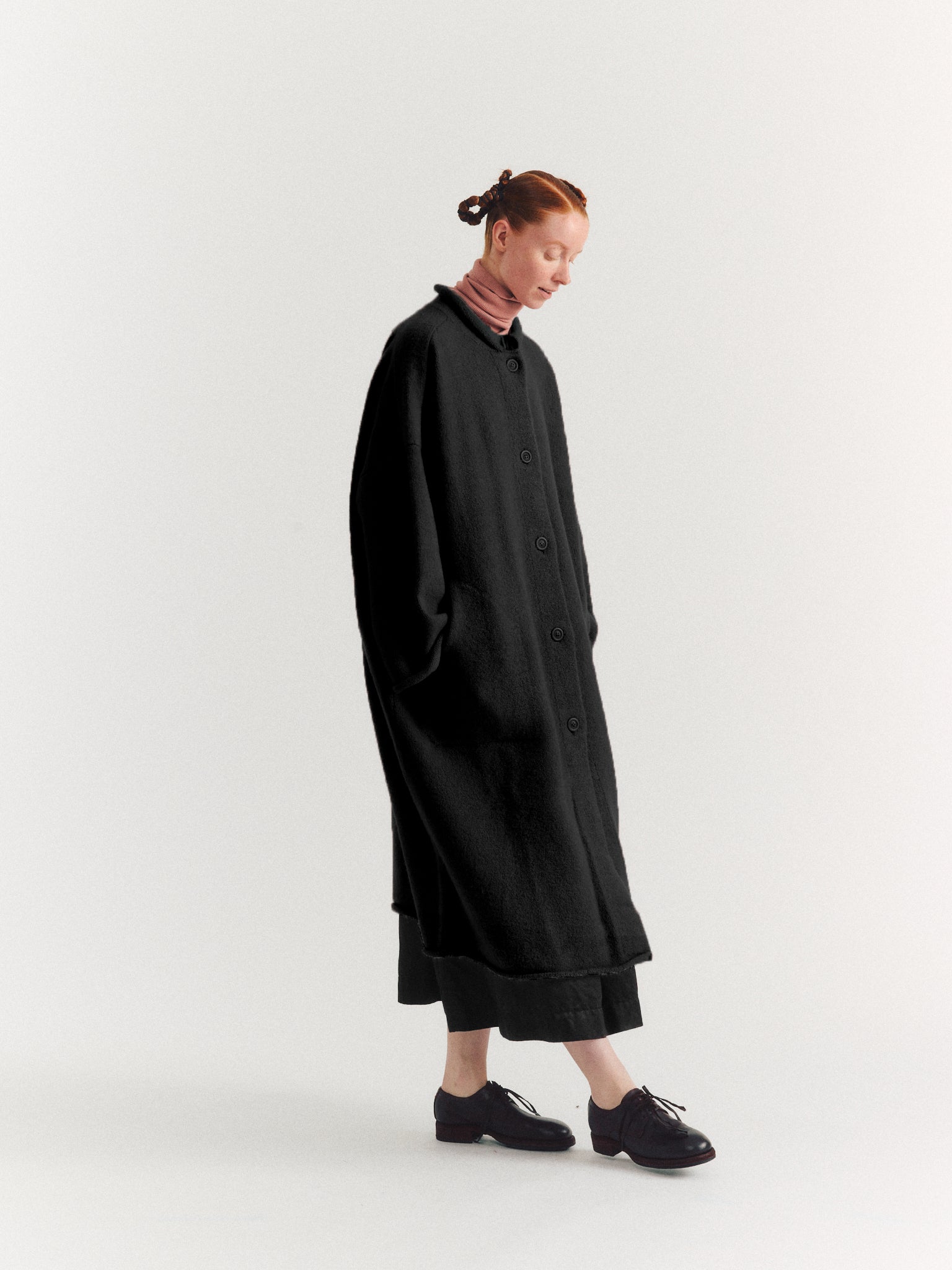 SOFTY COAT - WO CASH - BLACK
