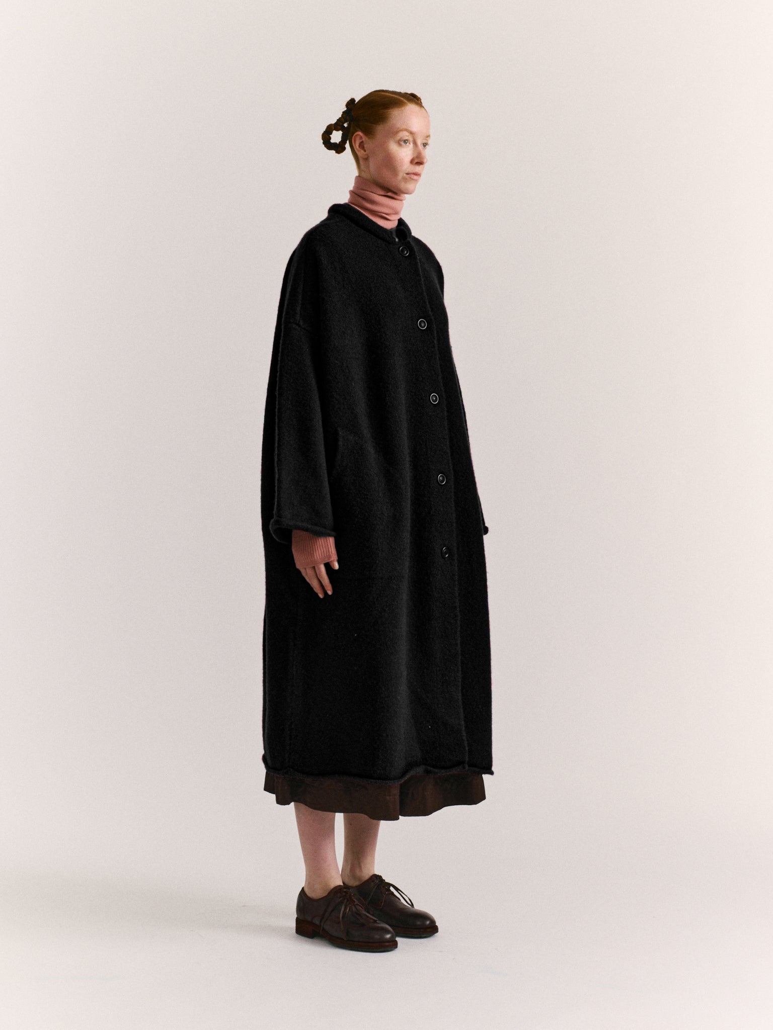 SOFTY COAT - WO CASH - BLACK