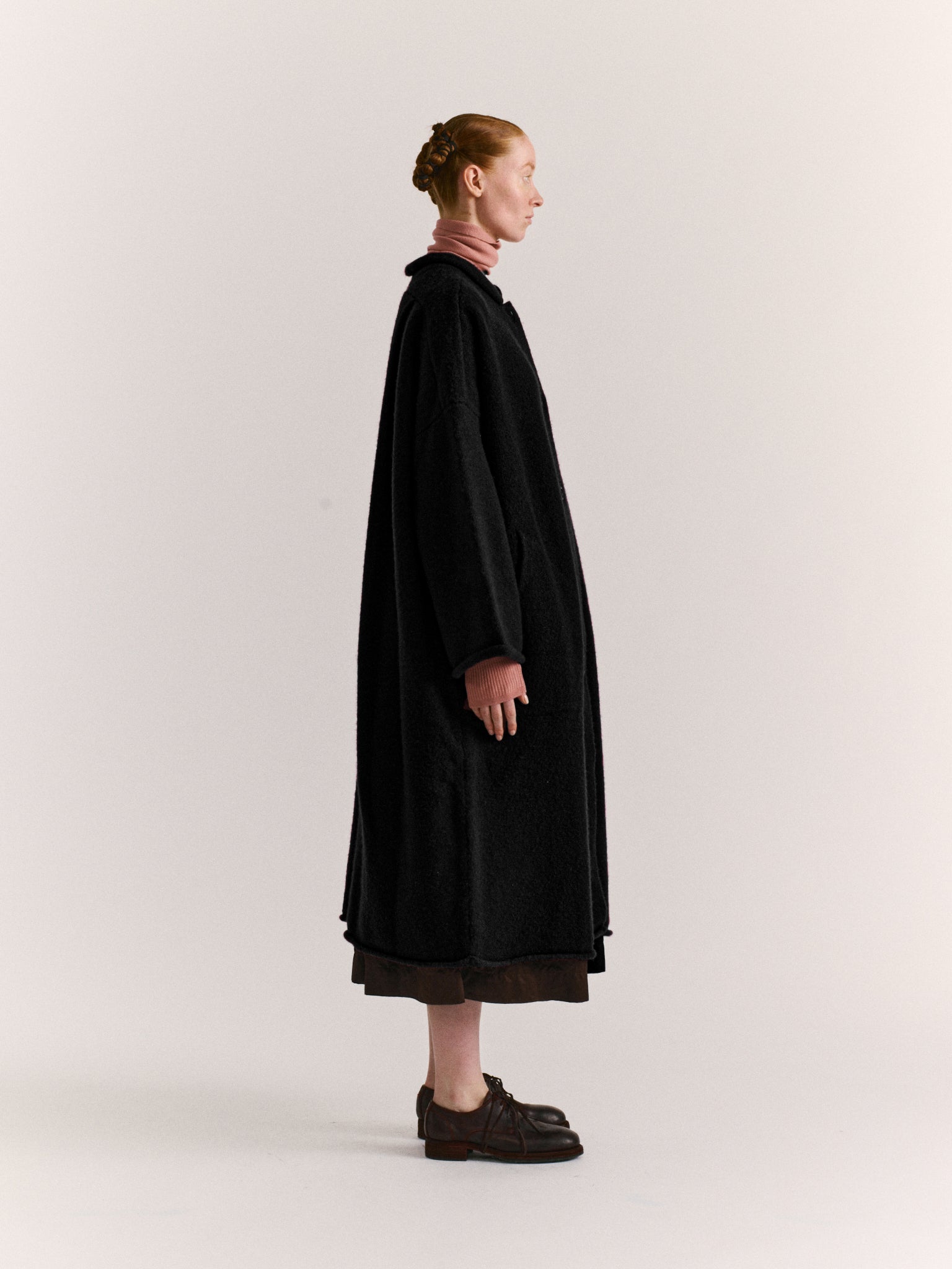 SOFTY COAT - WO CASH - BLACK