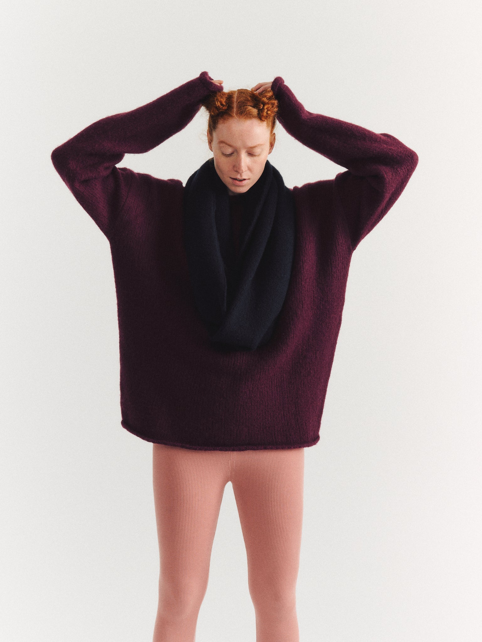 SOFTY LOOP SCARF - WO CASH - BLACK